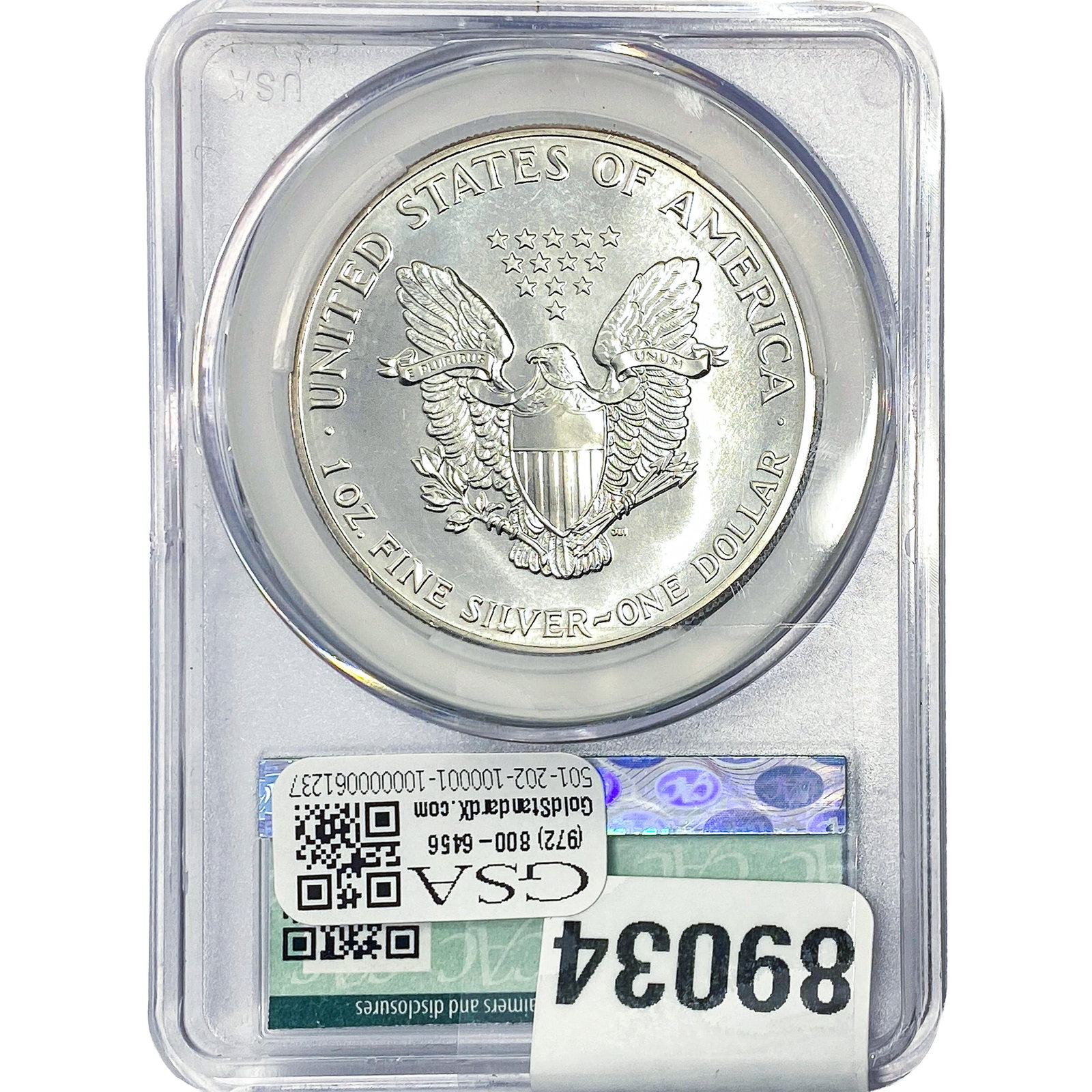1987-S Silver Eagle CAC MS69 - 2