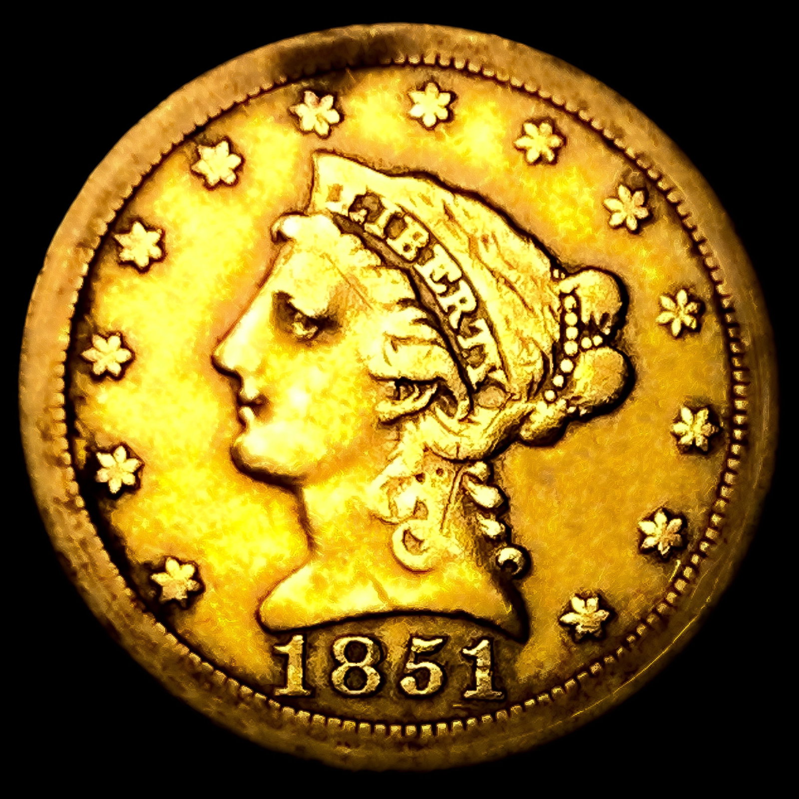 1851-O $2.50 Gold Quarter Eagle: 1851-O $2.50 Gold Quarter Eagle