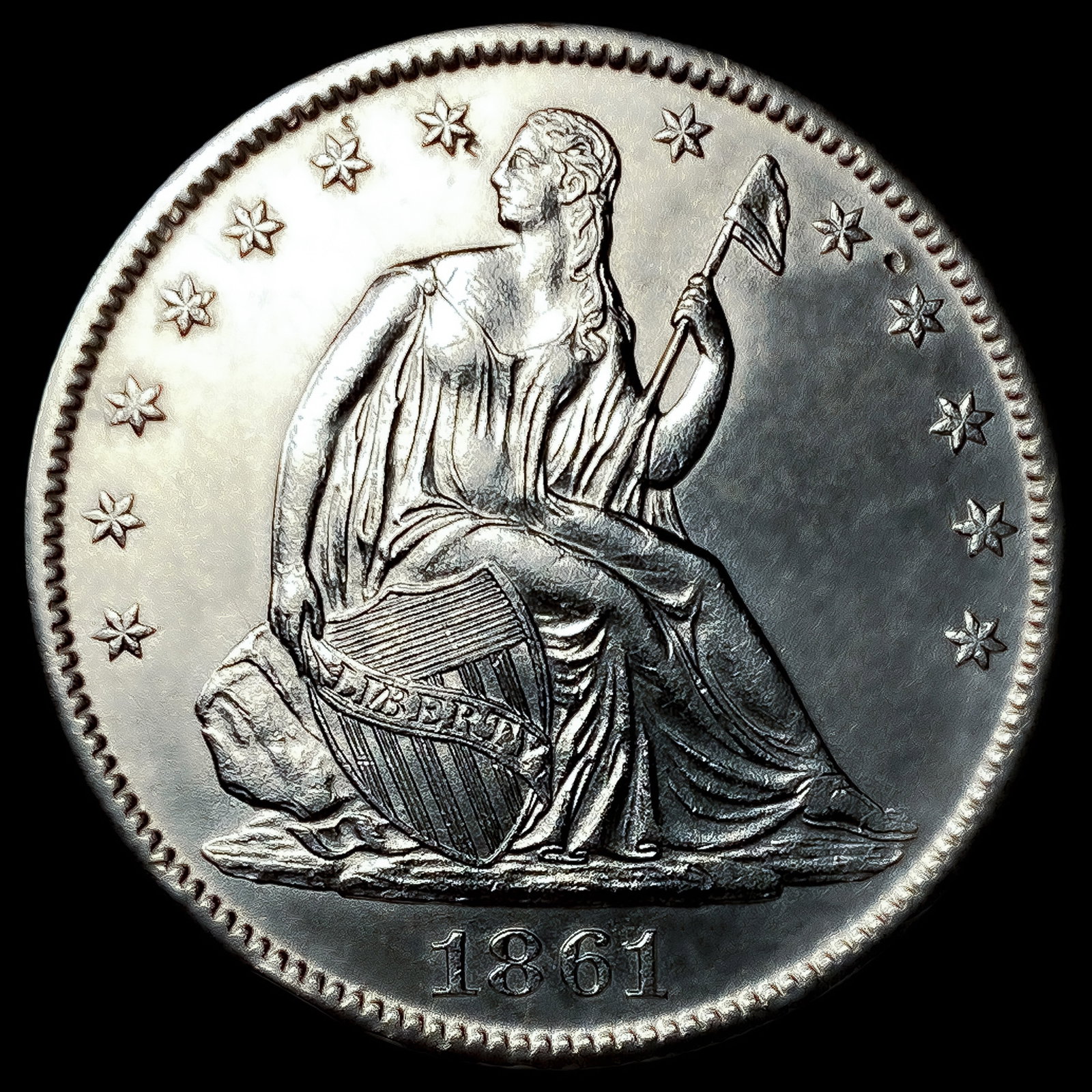 1861-O Seated Liberty Half Dollar: 1861-O Seated Liberty Half Dollar