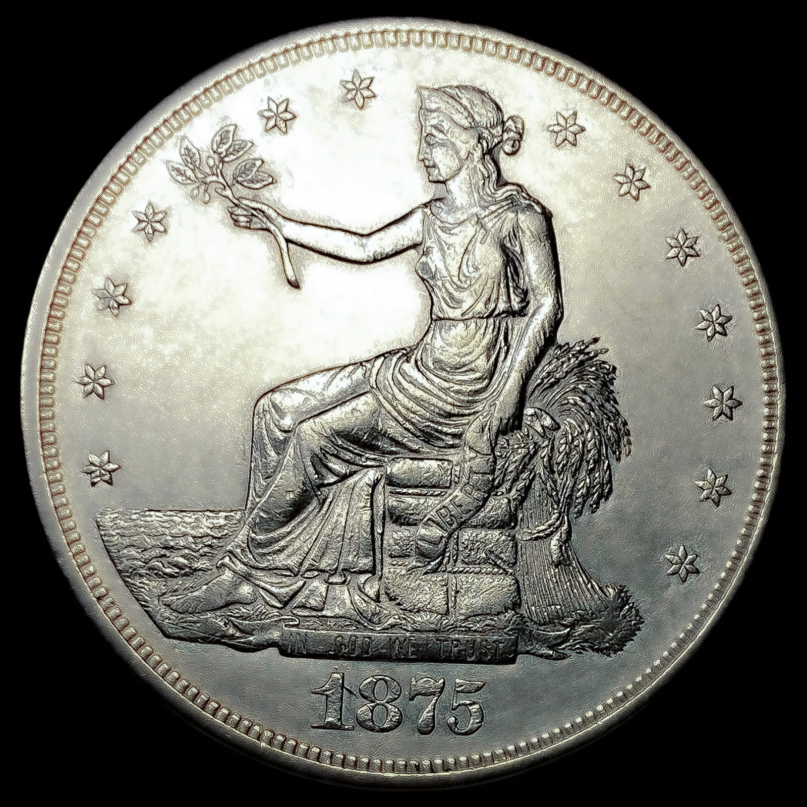 1875-CC Silver Trade Dollar: 1875-CC Silver Trade Dollar