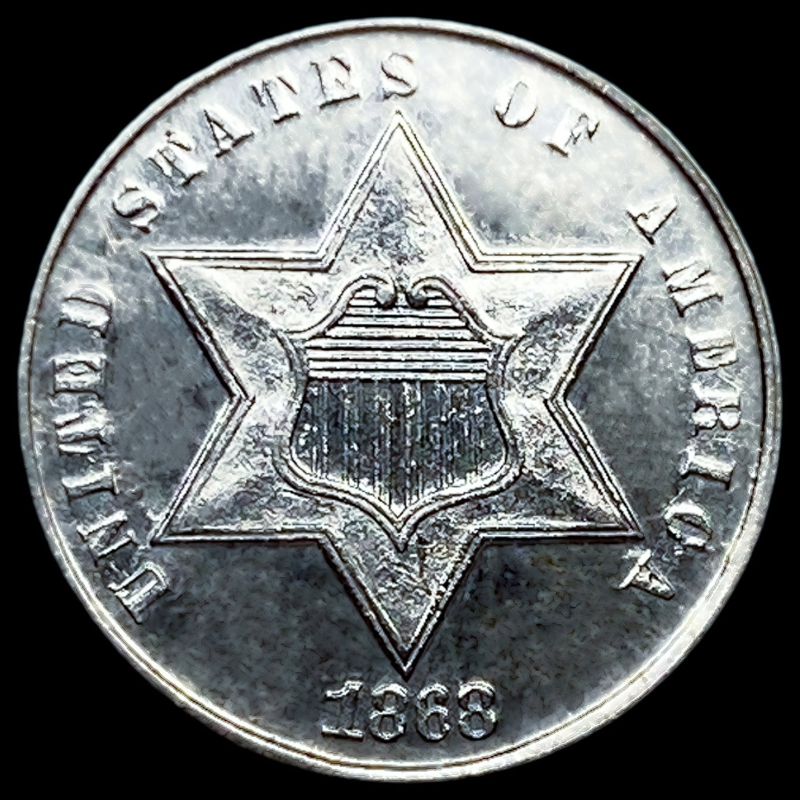 1868 Silver Three Cent: 1868 Silver Three Cent