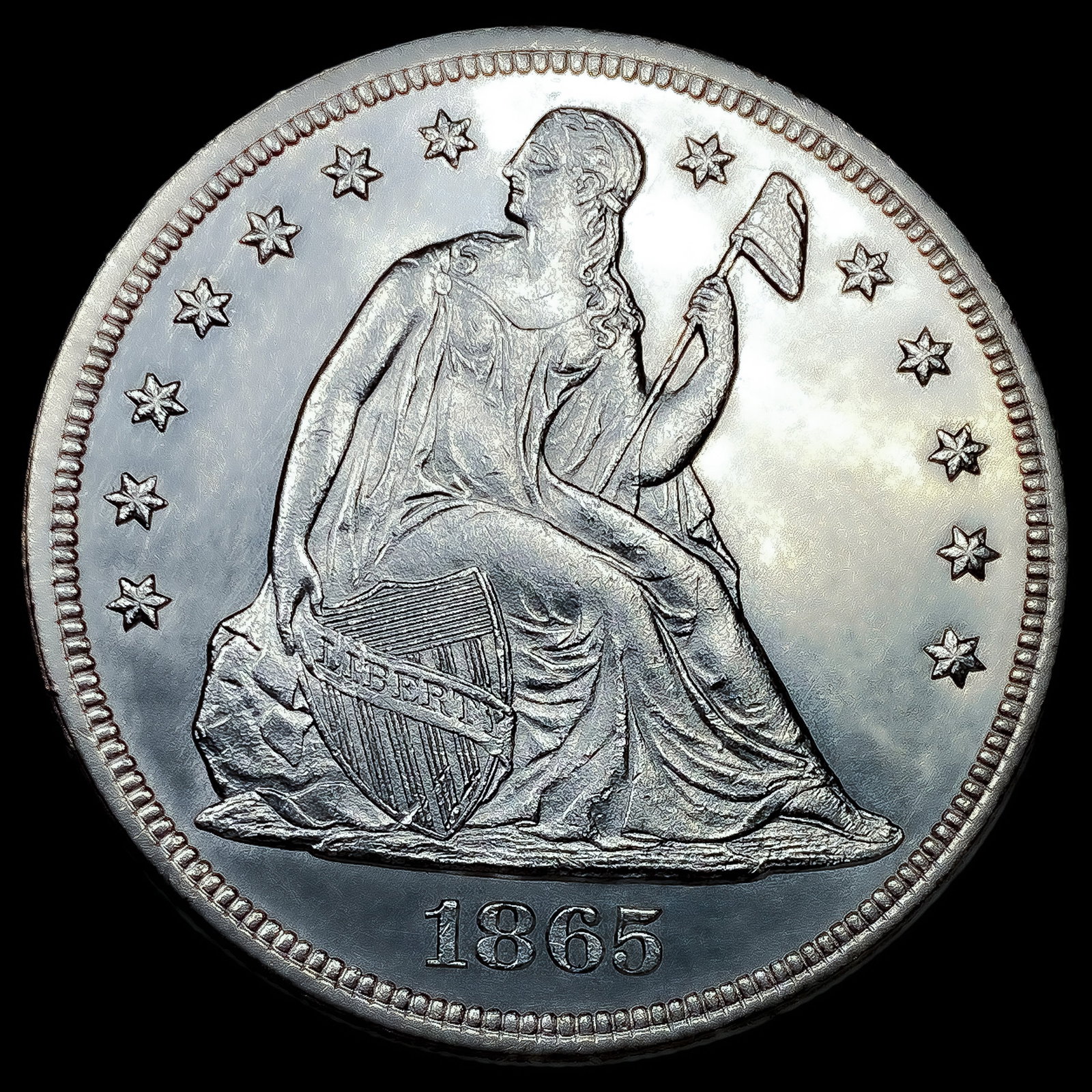 1865 Seated Liberty Dollar (1 of 2)