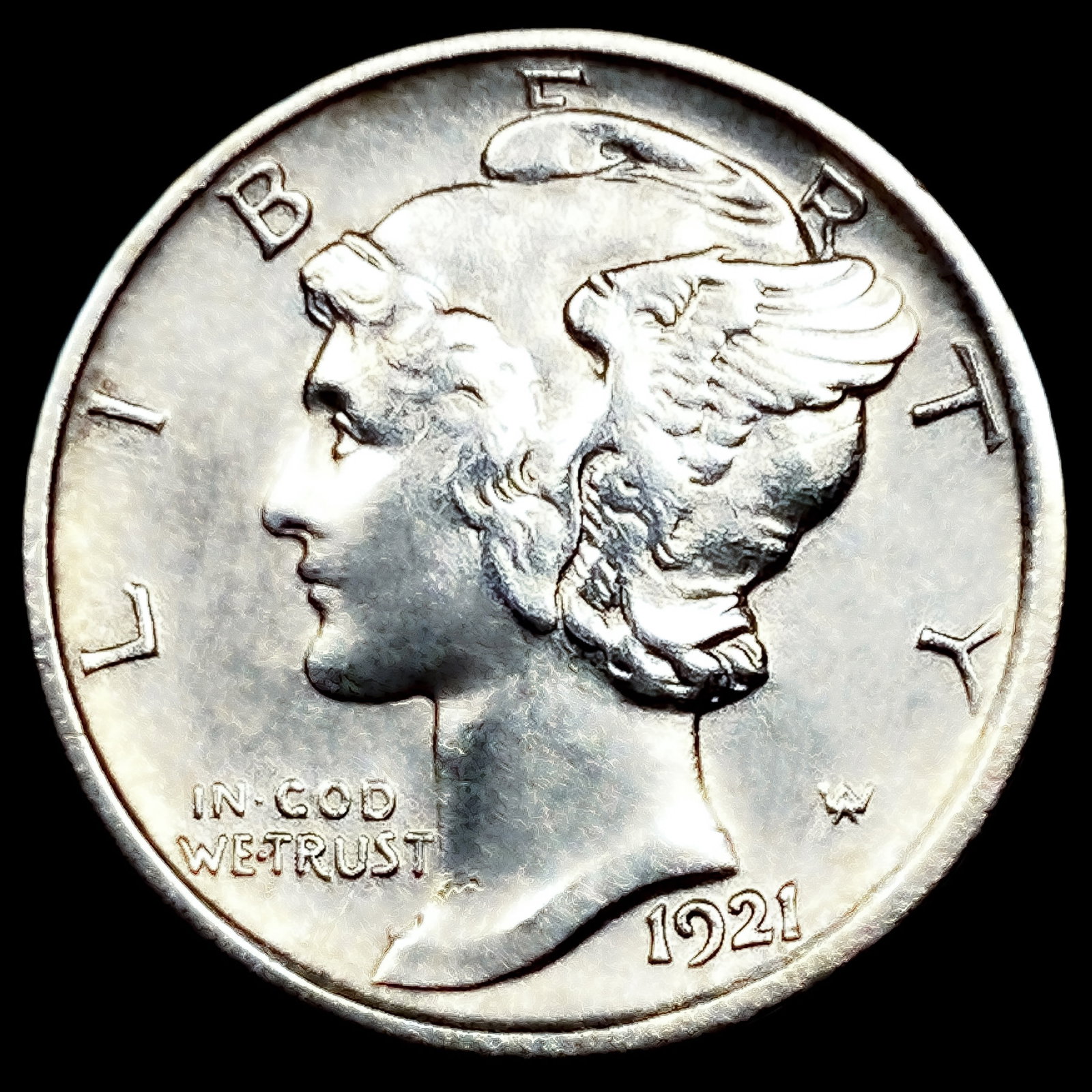 1921-D Mercury Dime: 1921-D Mercury Dime