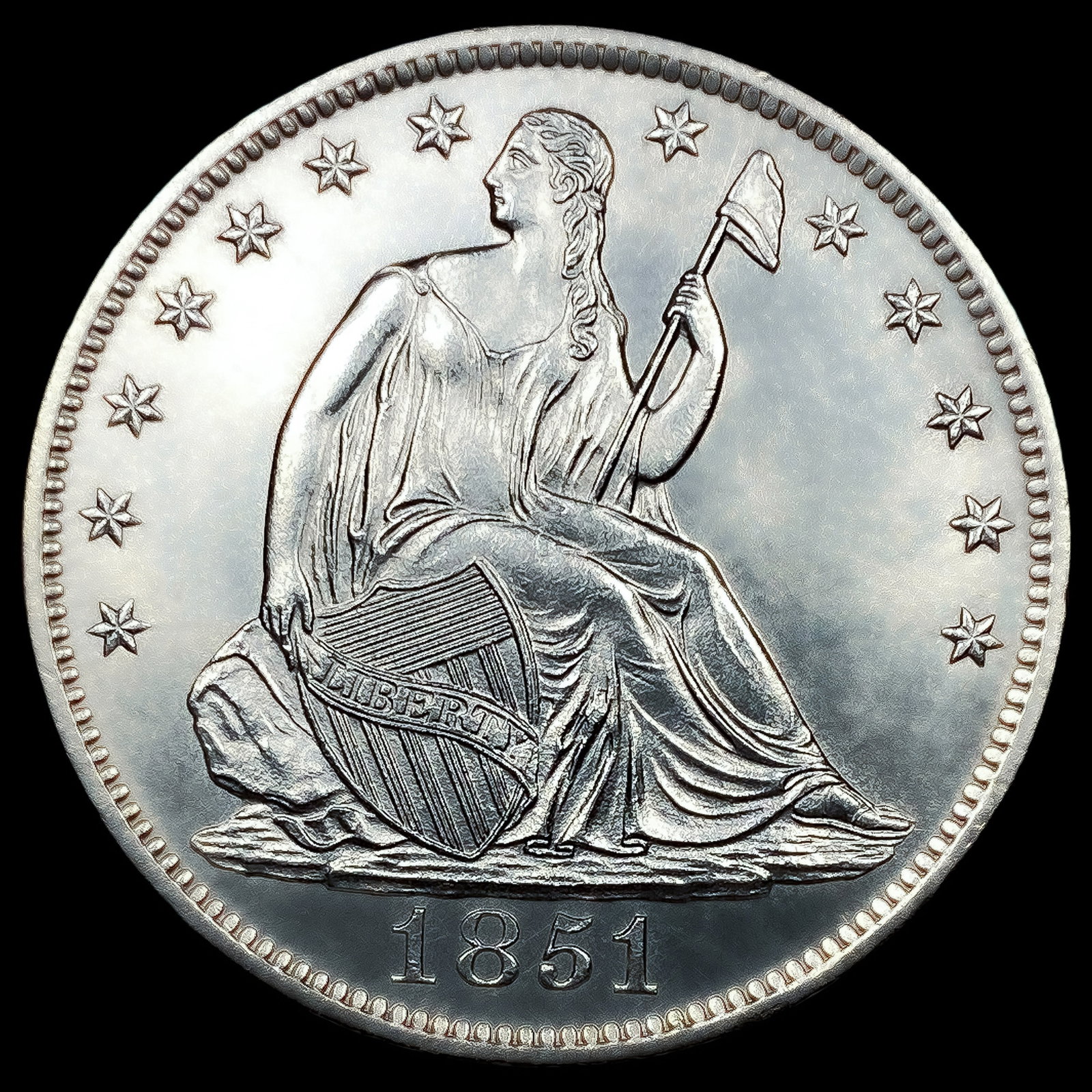1851-O Seated Liberty Half Dollar (1 of 2)