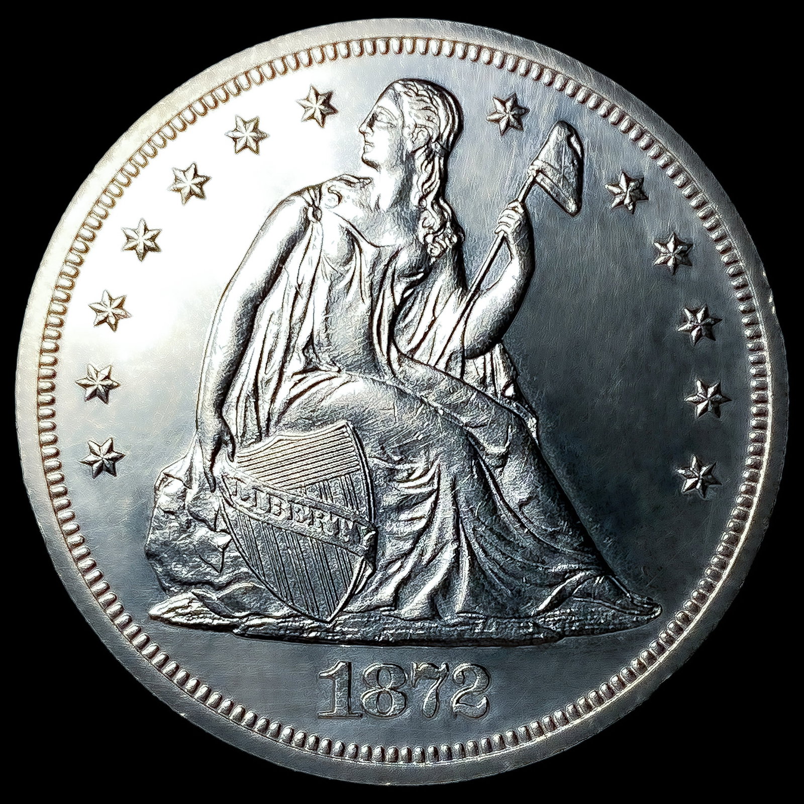 1872 Seated Liberty Dollar (1 of 2)