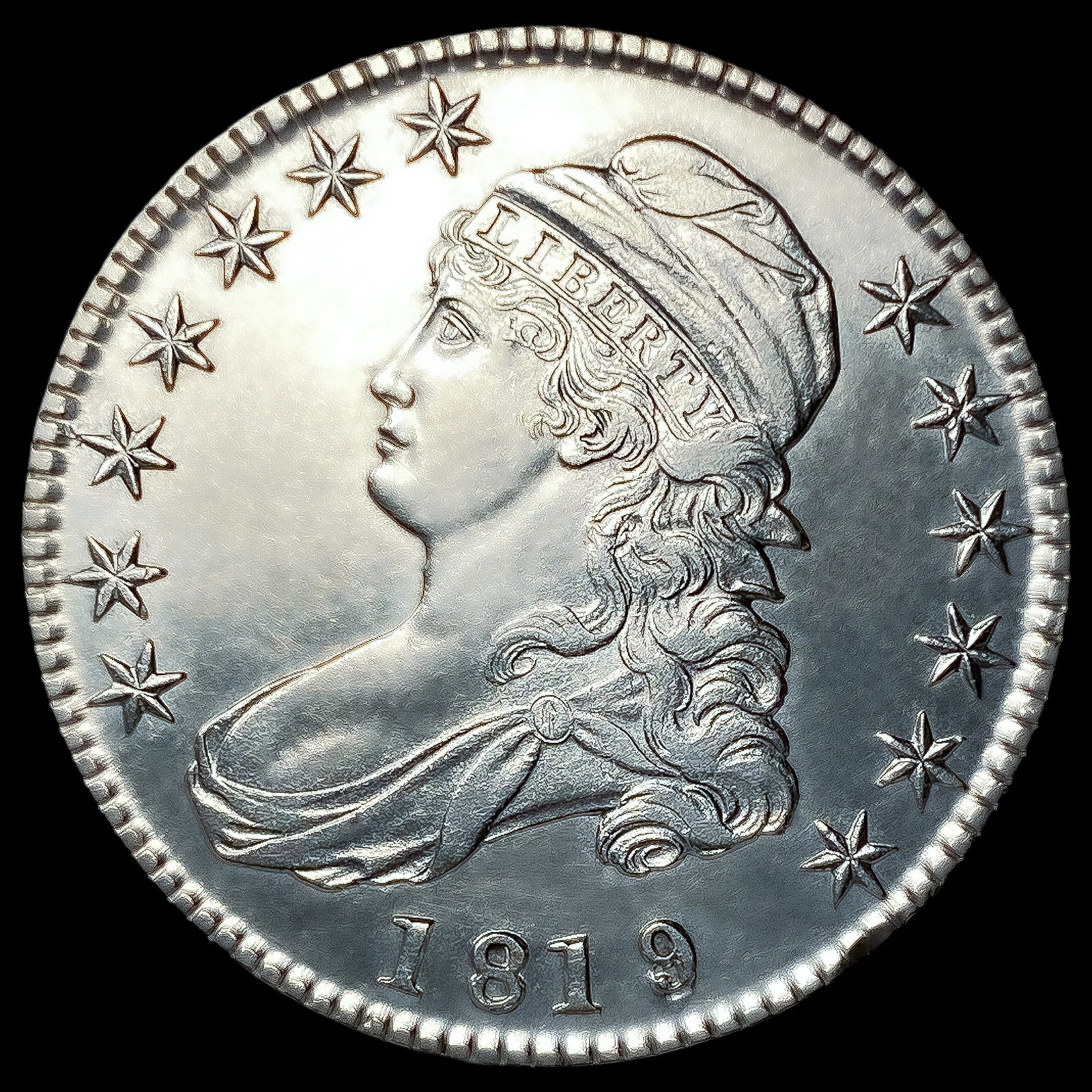 1819 Capped Bust Half Dollar (1 of 2)