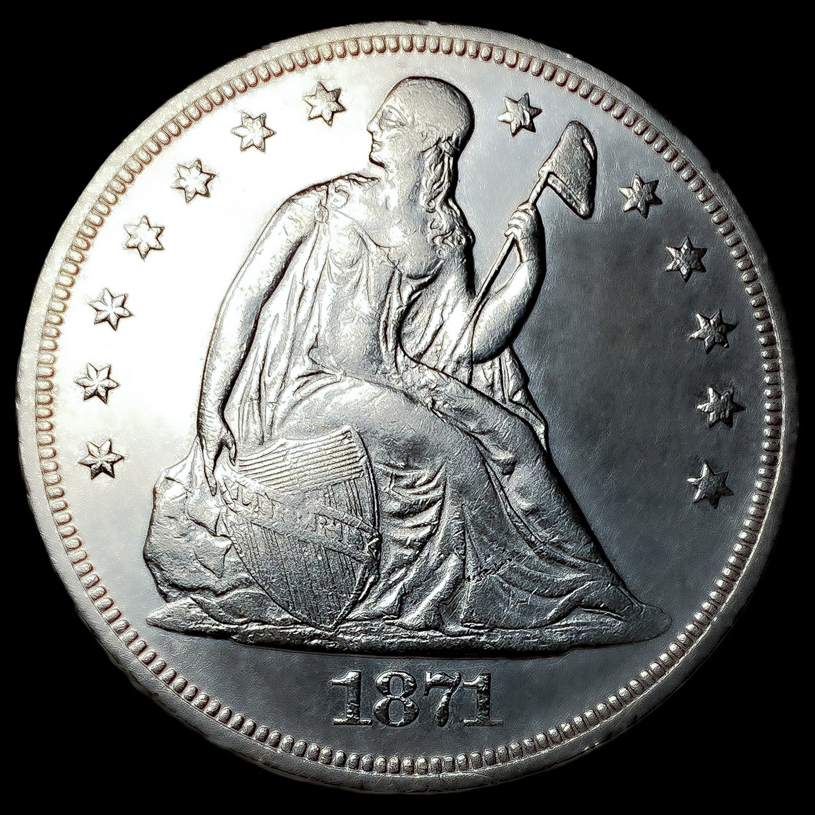 1871 Seated Liberty Dollar (1 of 2)