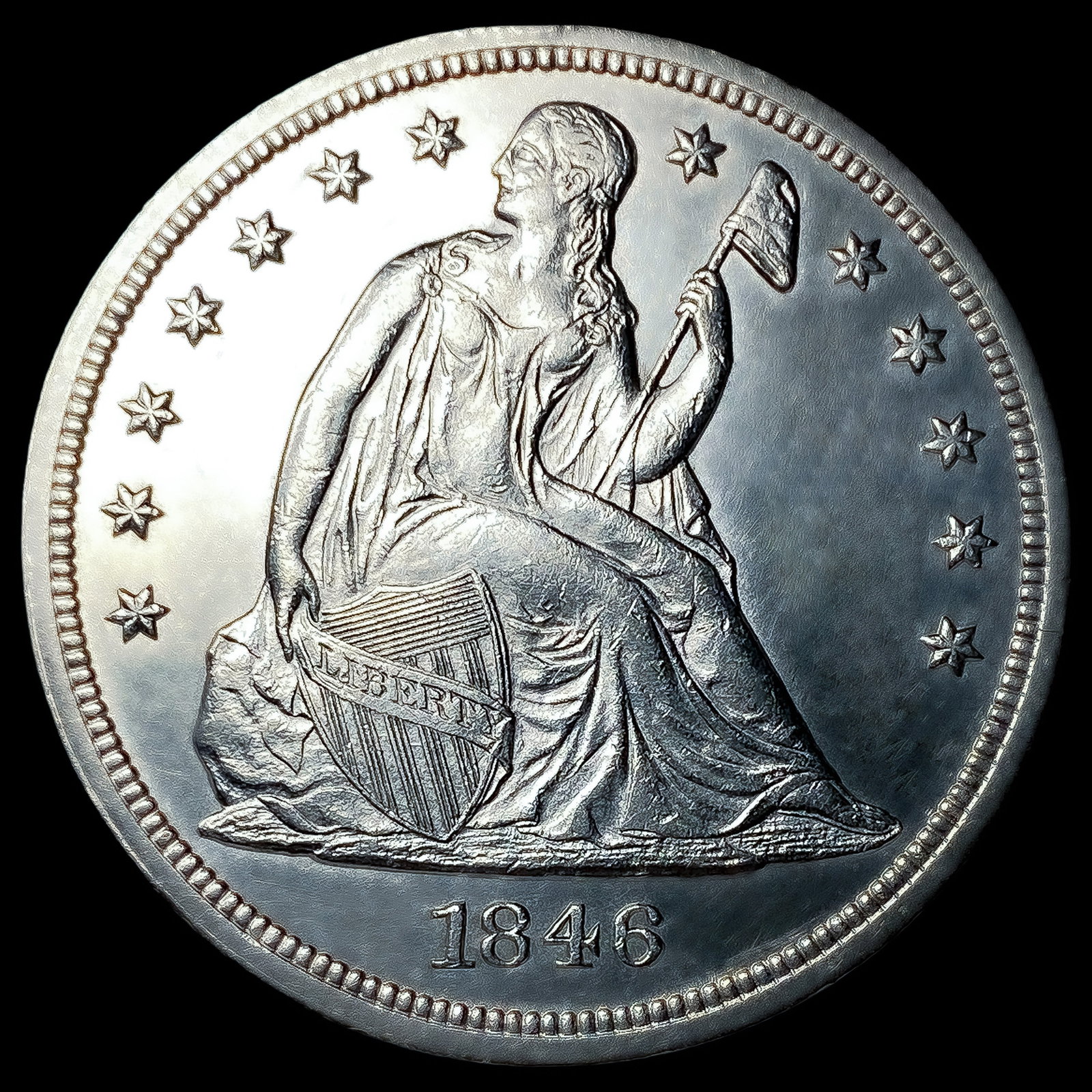 1846 Seated Liberty Dollar (1 of 2)