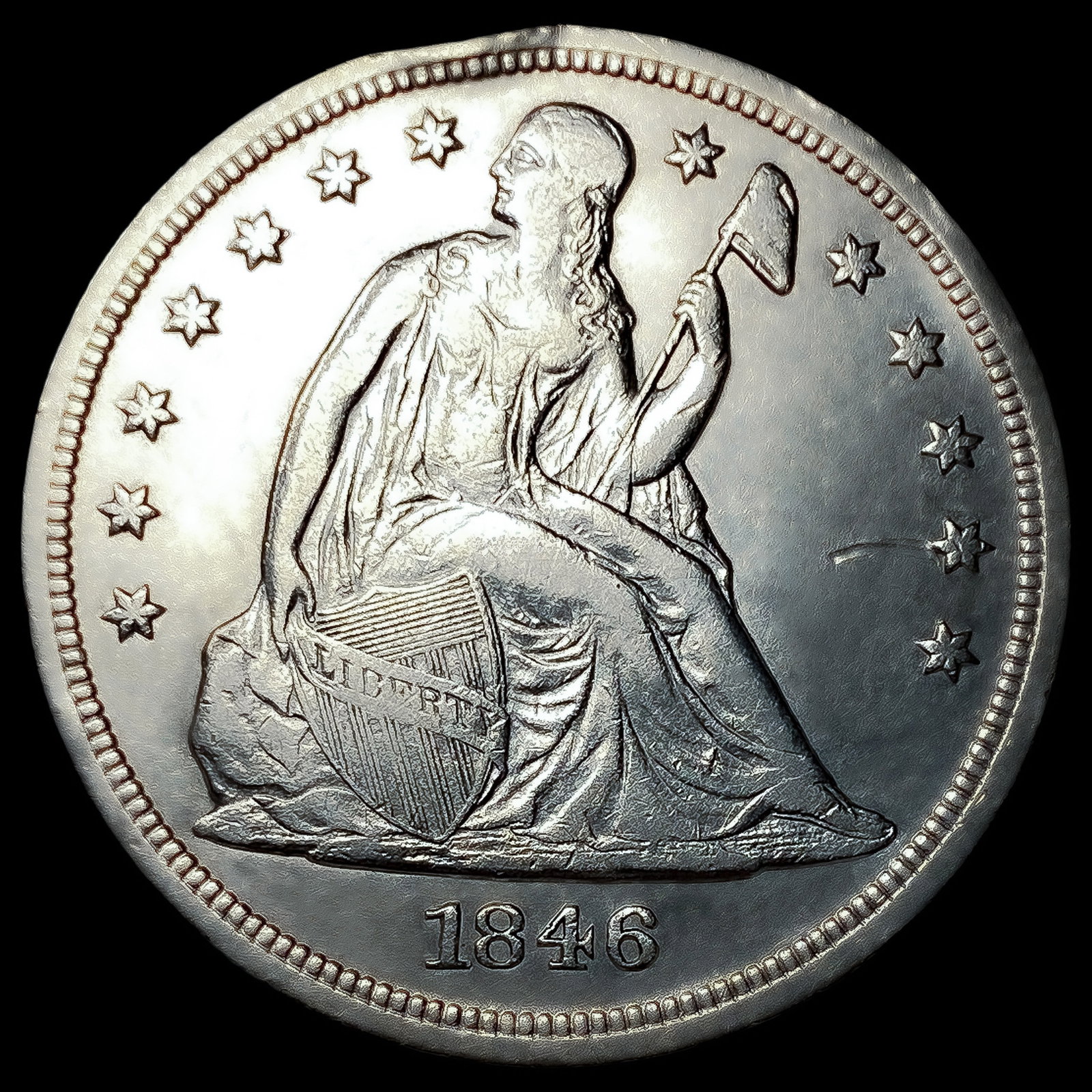 1846 Seated Liberty Dollar (1 of 2)