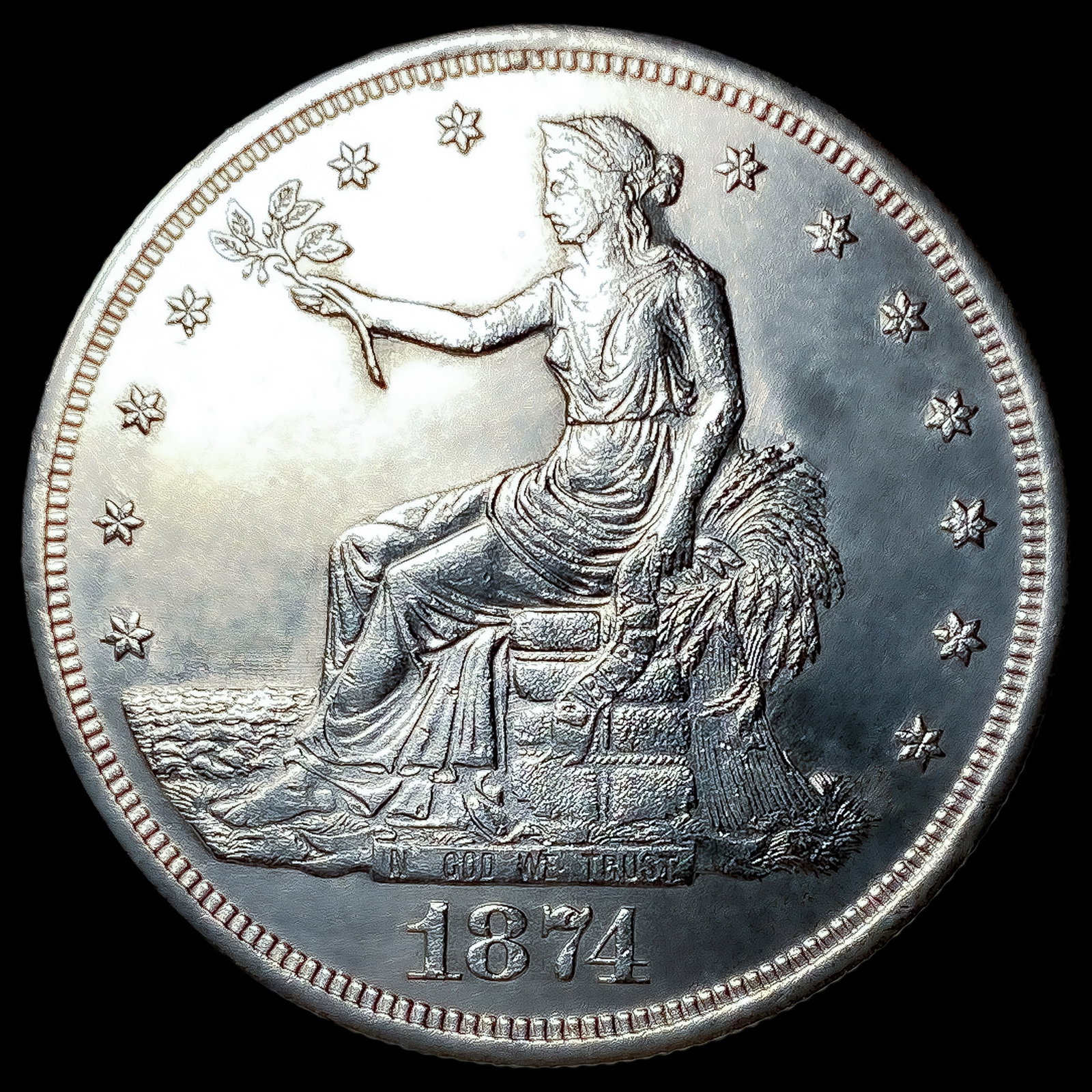 1874-S Silver Trade Dollar: 1874-S Silver Trade Dollar