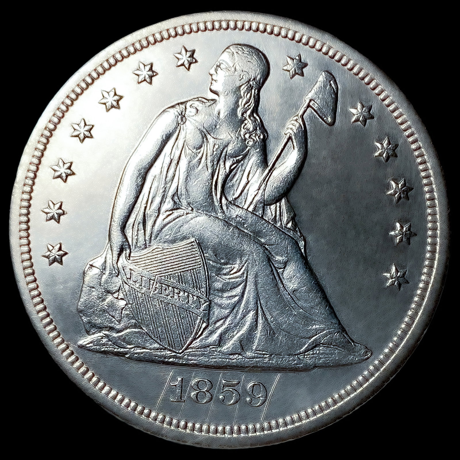 1859-O Seated Liberty Dollar (1 of 2)