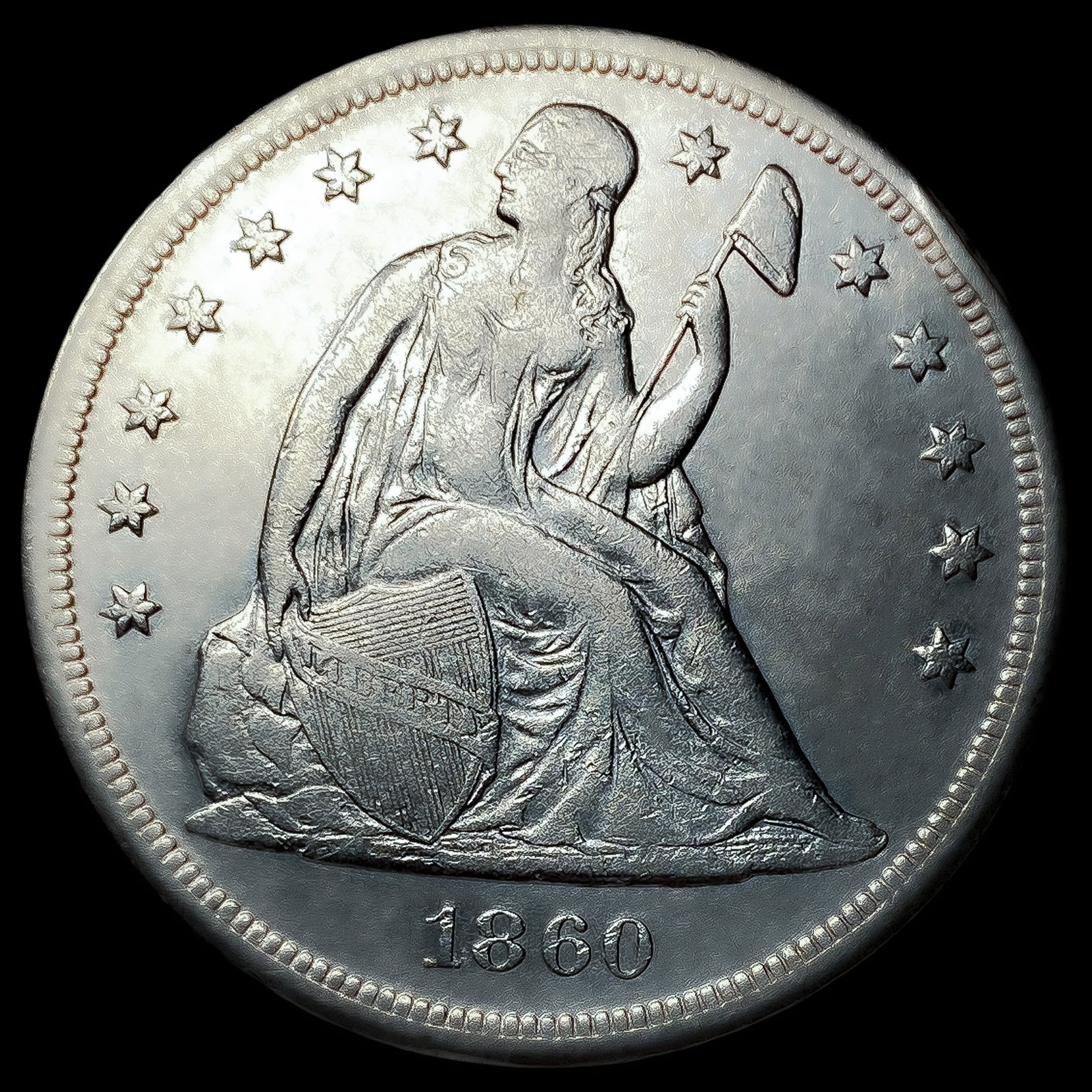 1860-O Seated Liberty Dollar: 1860-O Seated Liberty Dollar