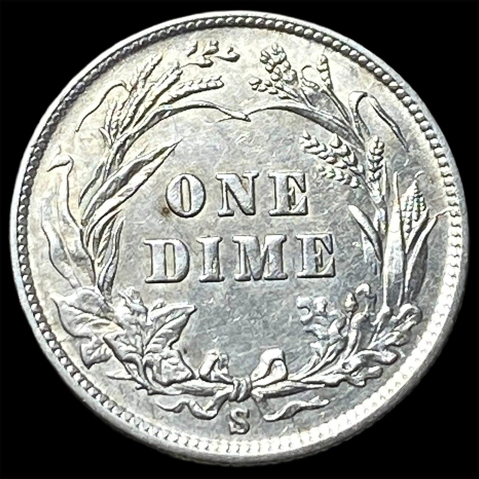 1900-S Silver Barber Dime CLOSELY UNCIRCULATED - 2