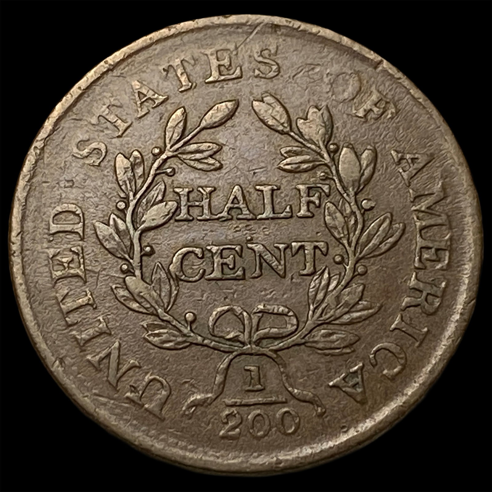1804 Draped Bust Half Cent NEARLY UNCIRCULATED - 2