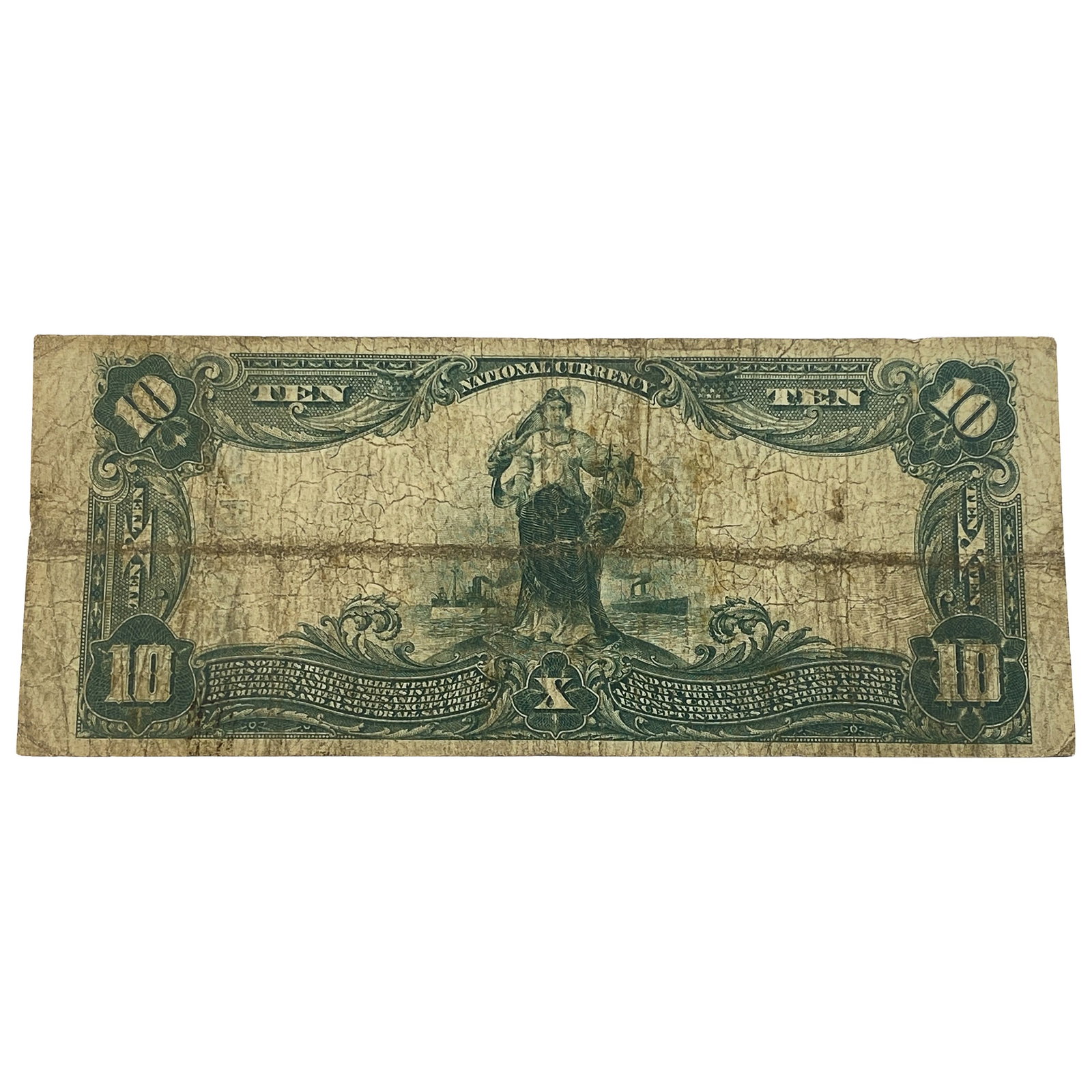 1902 $10 National Bank Note - Colombus, OH - 2