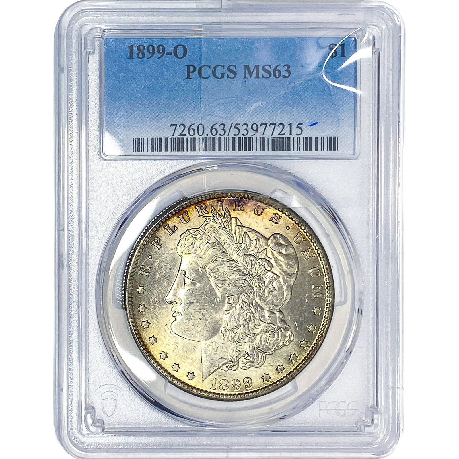 1899-O Morgan Silver Dollar PCGS MS63: 1899-O Morgan Silver Dollar PCGS MS63