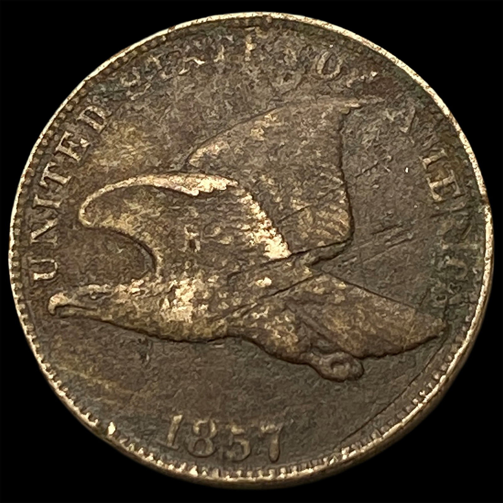 1857 Copper-Nickel Flying Eagle Cent HIGH GRADE: 1857 Copper-Nickel Flying Eagle Cent HIGH GRADE