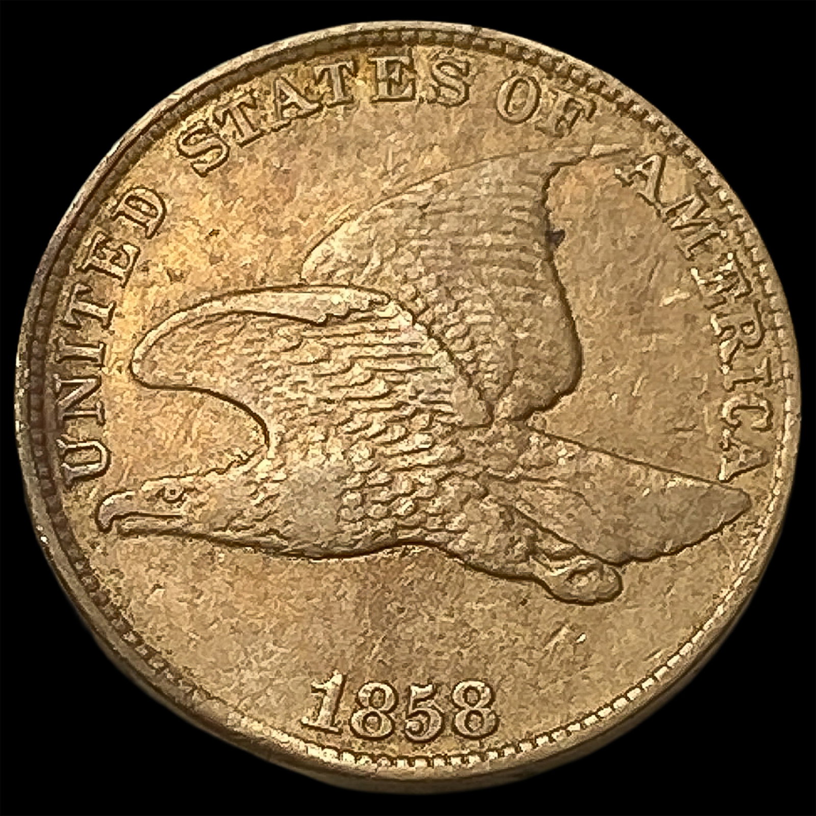 1858 Flying Eagle Cent CLOSELY UNCIRCULATED (1 of 2)