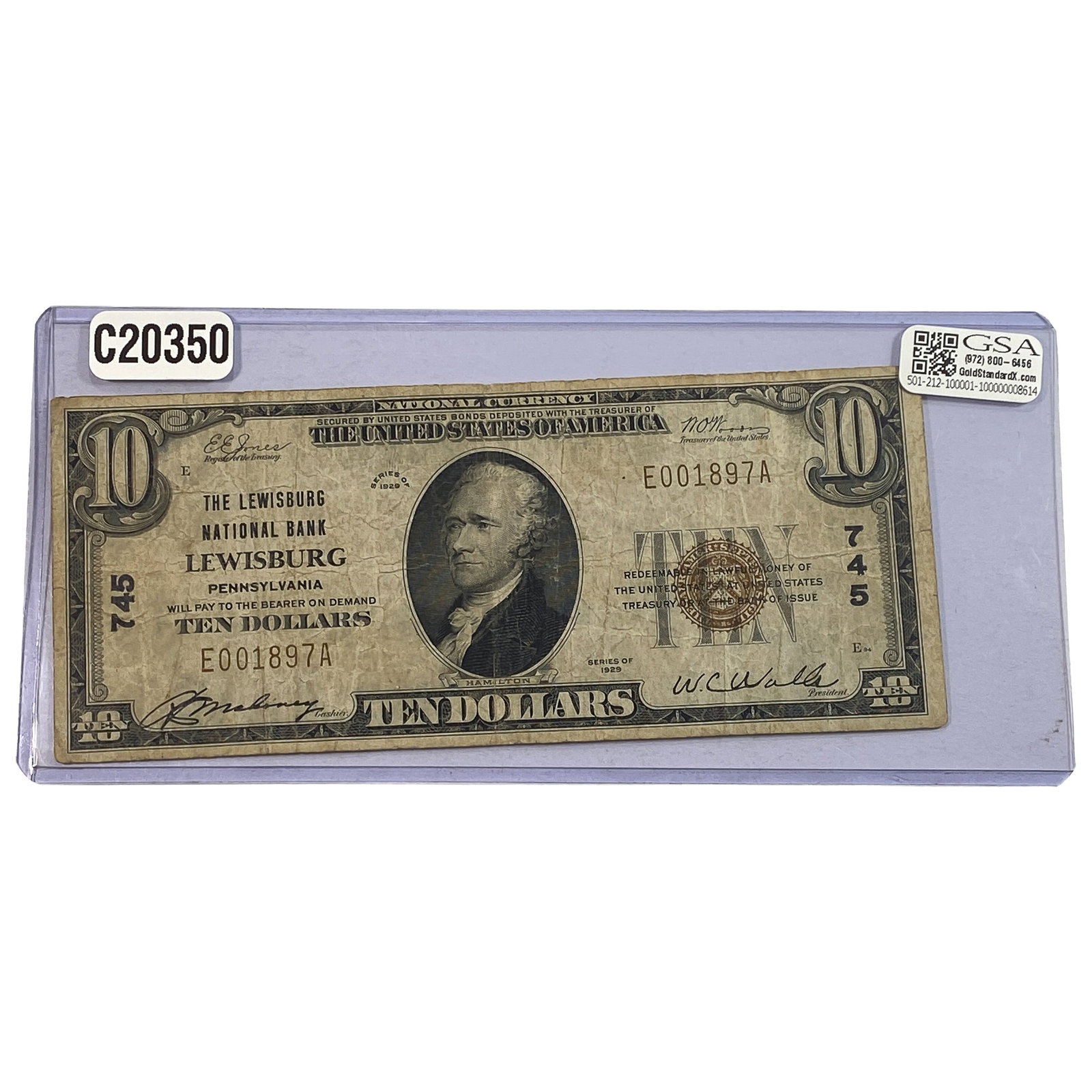 1929 $10 Lewisburg (1 of 2)