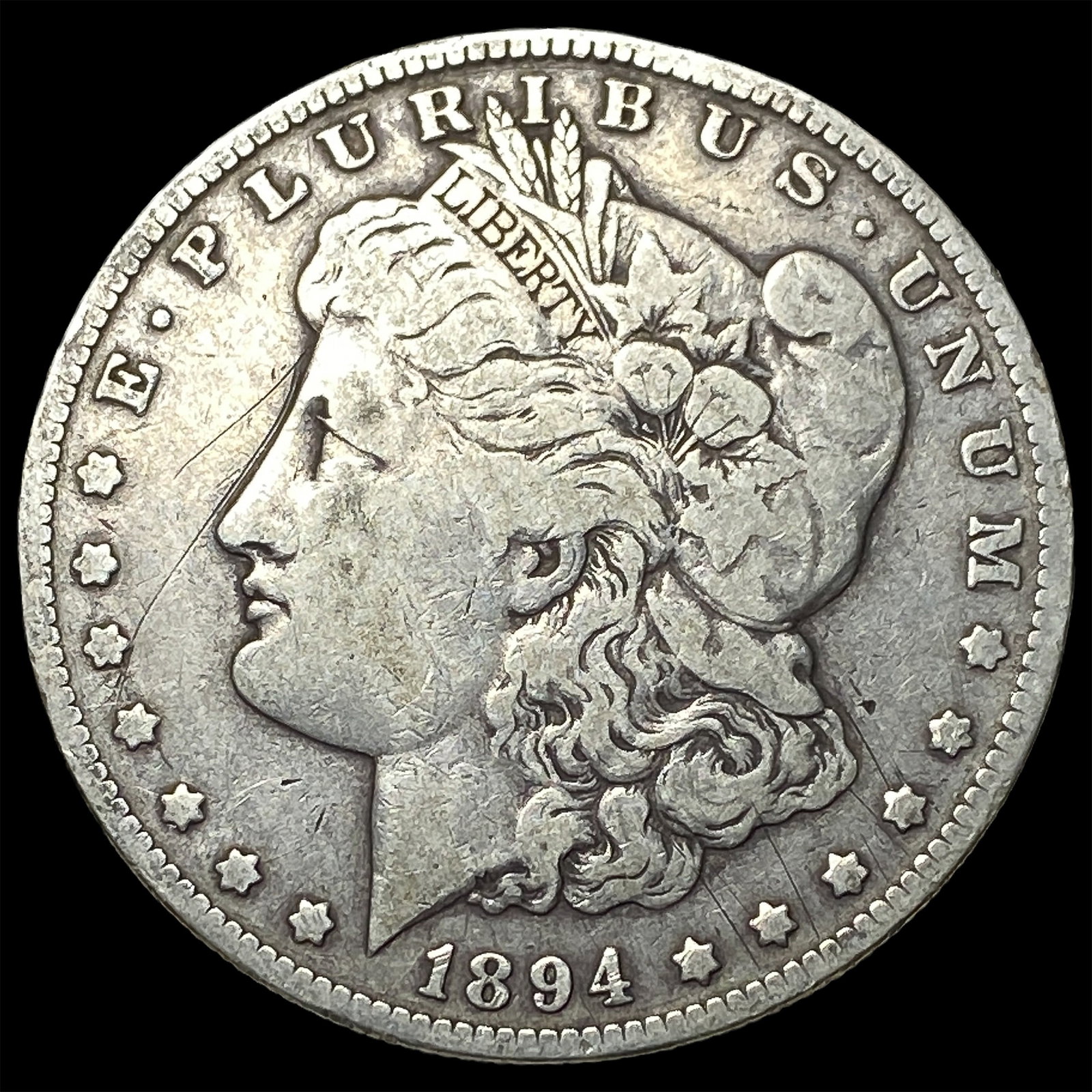 1894-O Silver Morgan Dollar ABOUT UNCIRCULATED: 1894-O Silver Morgan Dollar ABOUT UNCIRCULATED