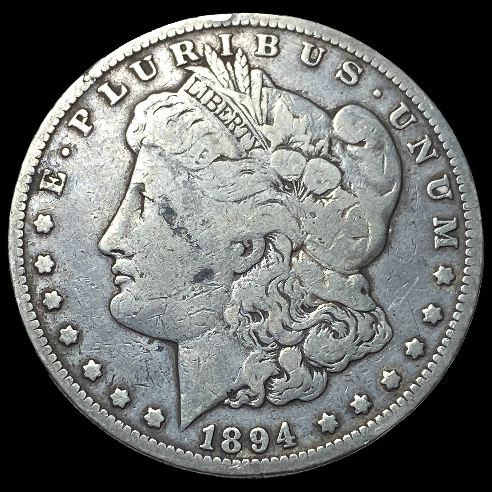 1894-O Silver Morgan Dollar ABOUT UNCIRCULATED: 1894-O Silver Morgan Dollar ABOUT UNCIRCULATED