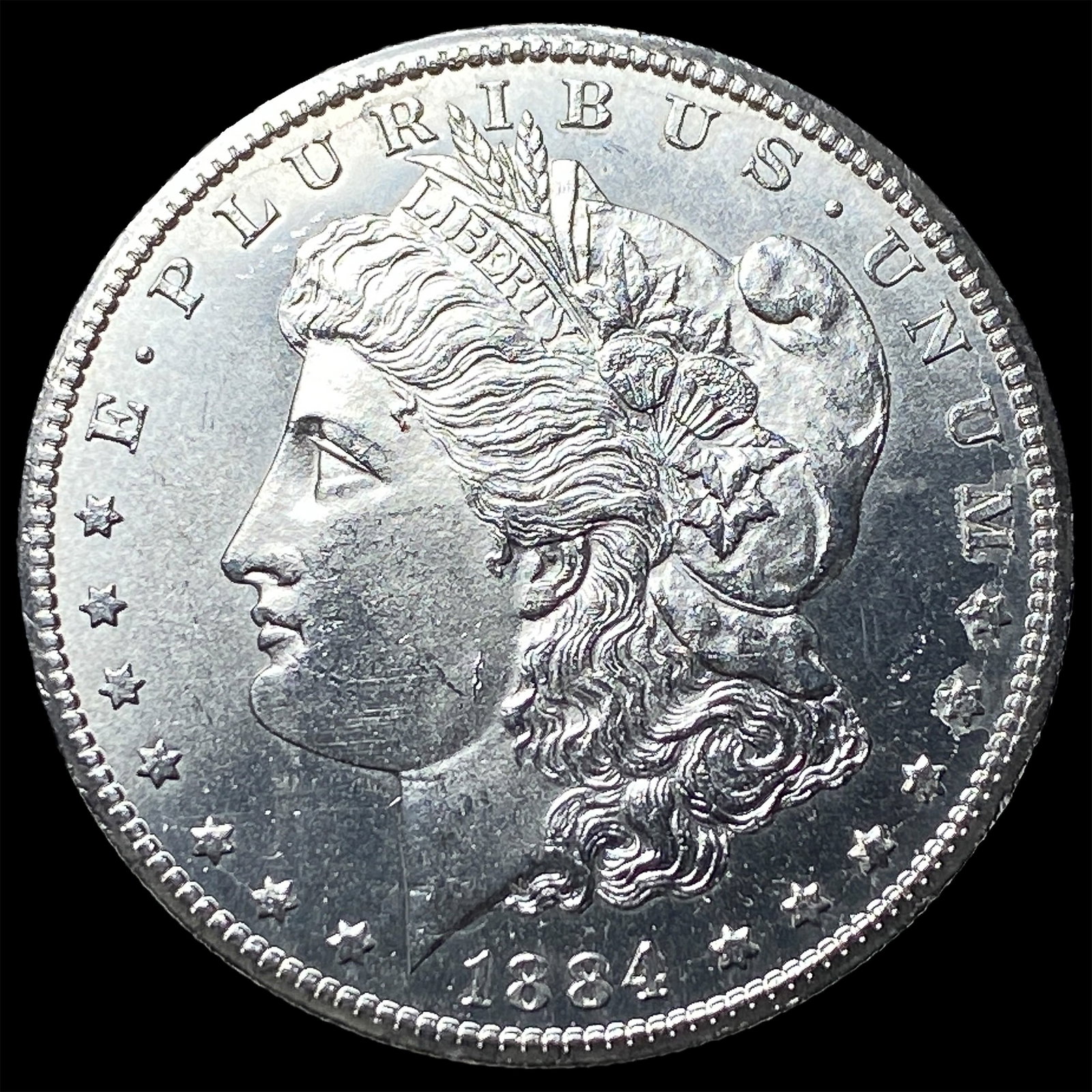 1884-CC Silver Morgan Dollar CHOICE BU: 1884-CC Silver Morgan Dollar CHOICE BU