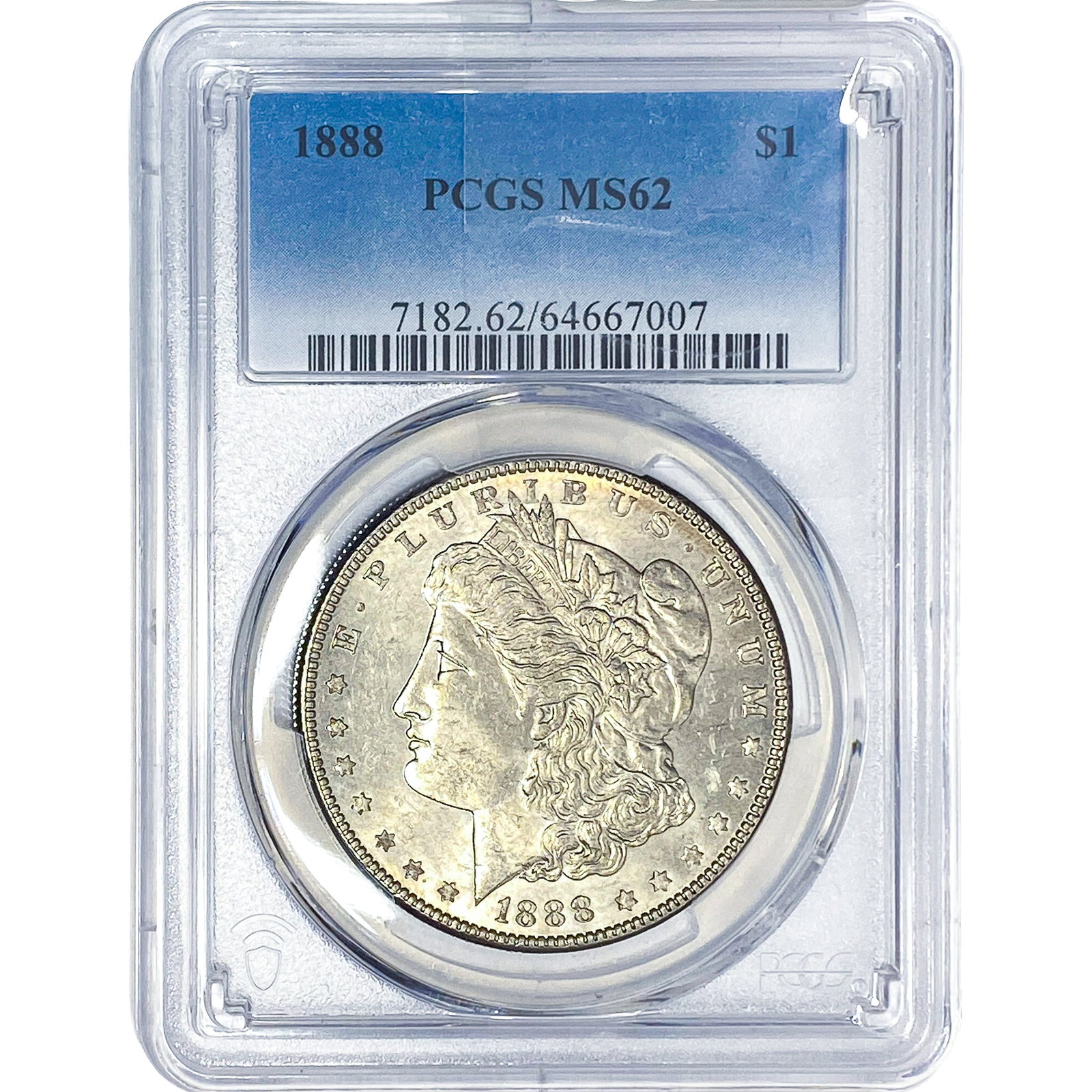 1888 Morgan Silver Dollar PCGS MS62: 1888 Morgan Silver Dollar PCGS MS62