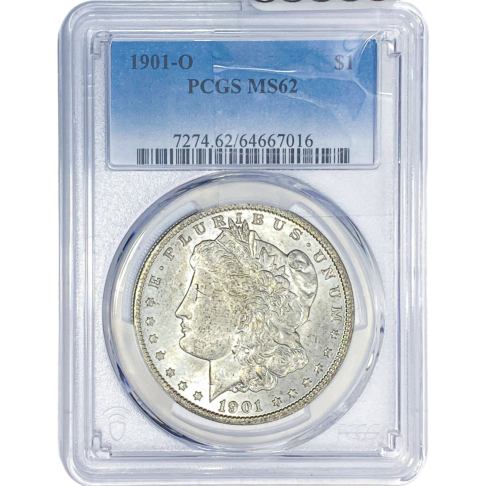 1901-O Morgan Silver Dollar PCGS MS62: 1901-O Morgan Silver Dollar PCGS MS62