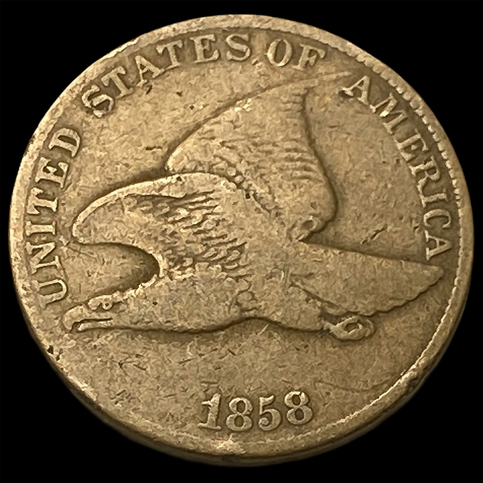 1858 Flying Eagle Cent LIGHTLY CIRCULATED: 1858 Flying Eagle Cent LIGHTLY CIRCULATED