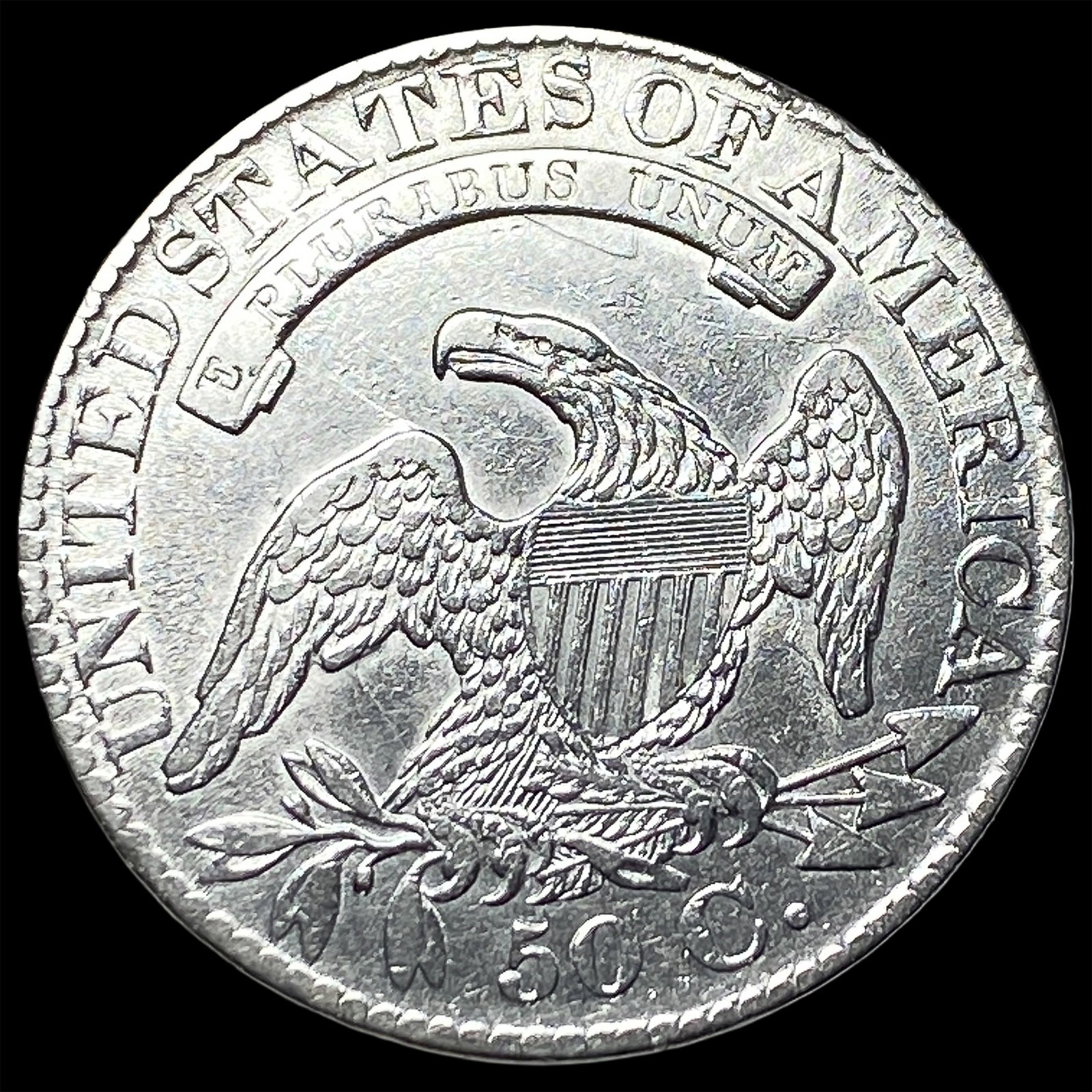 1827 Capped Bust Half Dollar CLOSELY UNCIRCULATED - 2