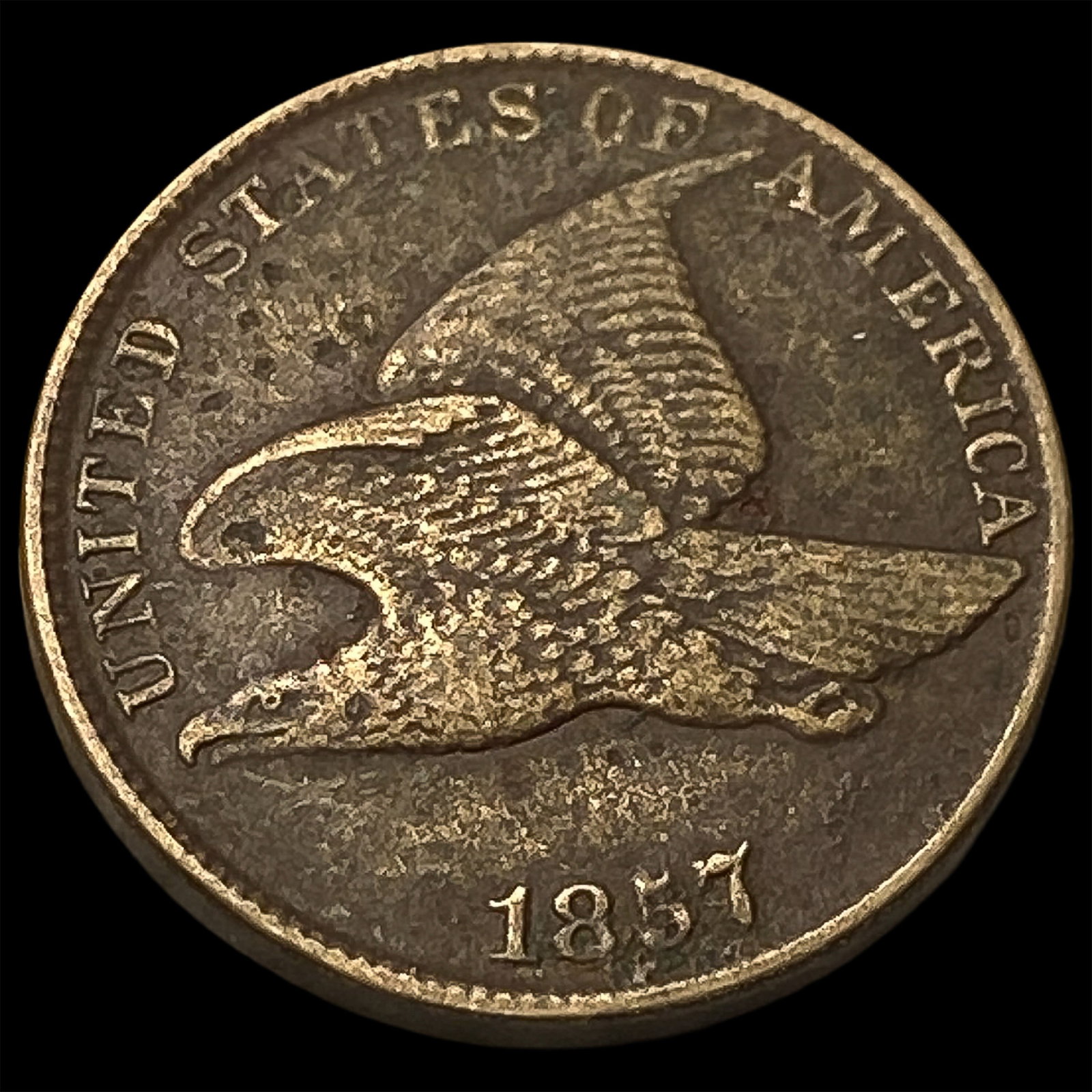 1857 Flying Eagle Cent CLOSELY UNCIRCULATED: 1857 Flying Eagle Cent CLOSELY UNCIRCULATED