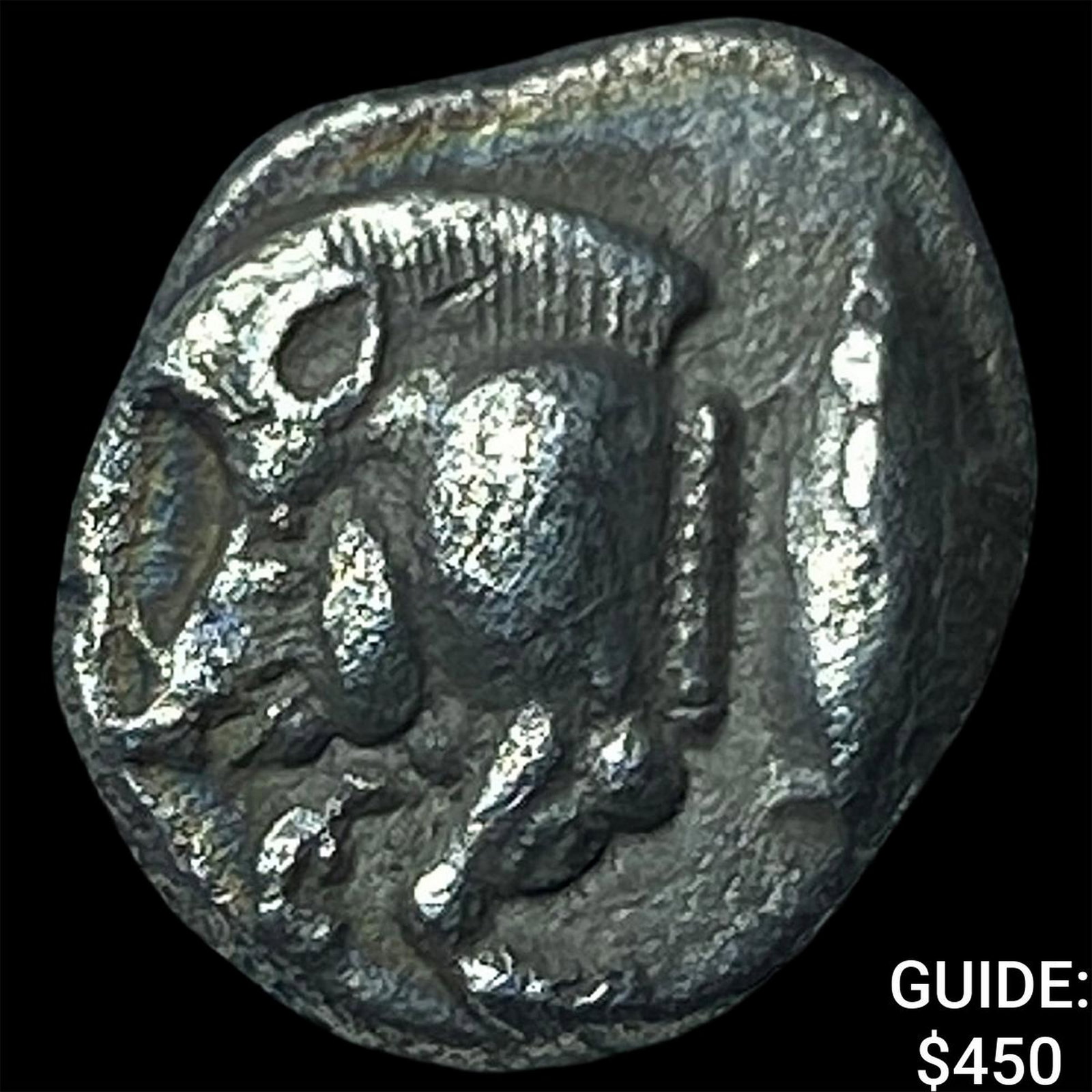 Mysia, Kyzikos 450-400 BC Silver Trihemiobol: Mysia, Kyzikos 450-400 BC Silver Trihemiobol