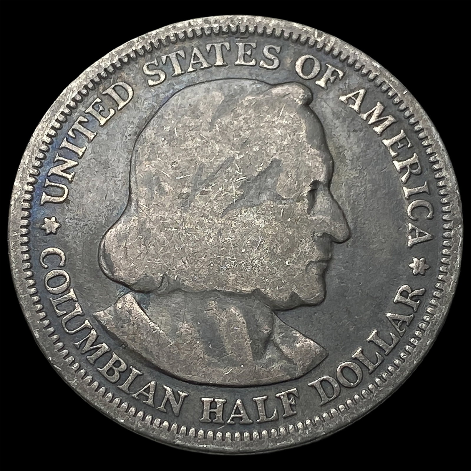 1893 Silver Columbian Expo Half Dollar NEARLY UNCIRCULATED (1 of 2)