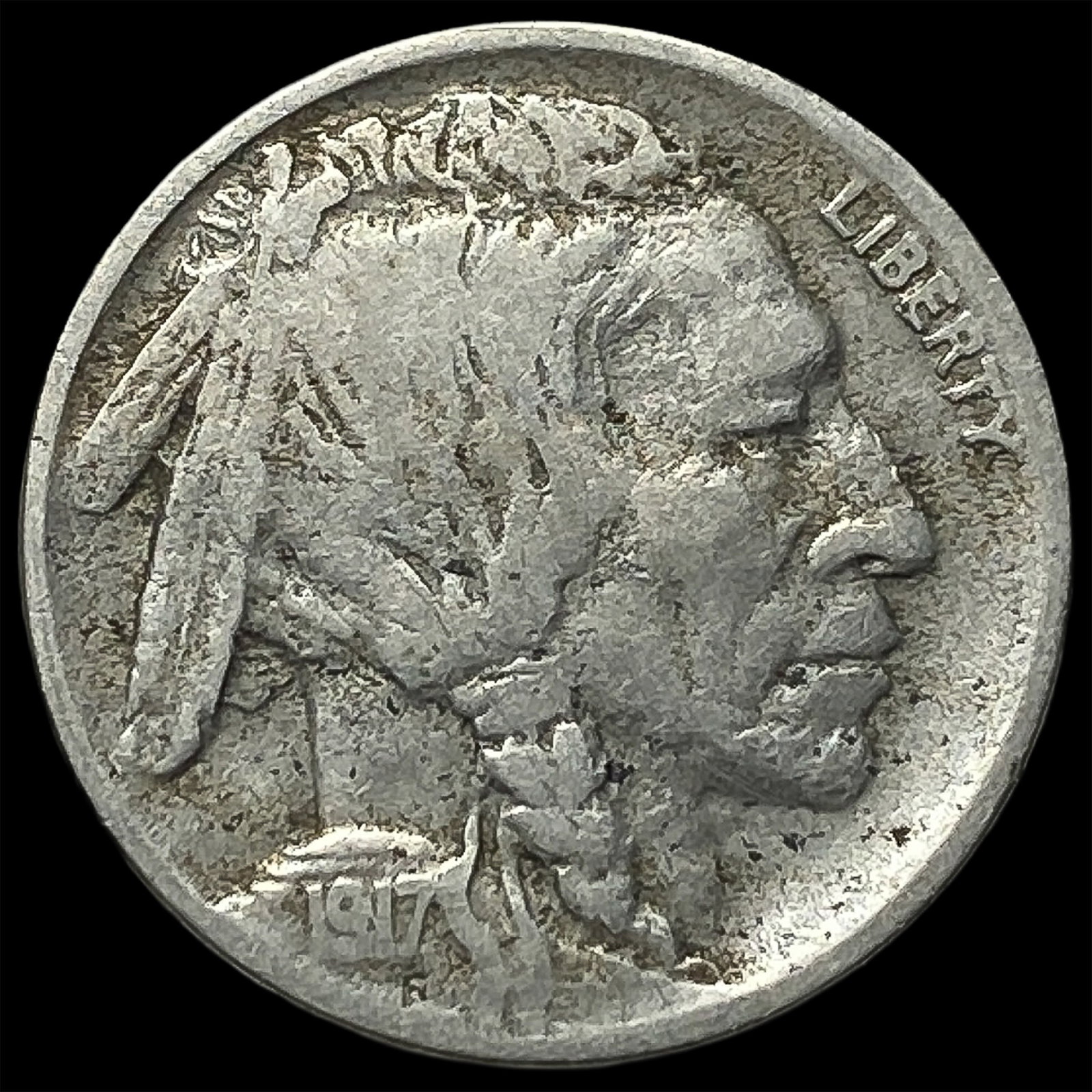 1917-D Buffalo Nickel LIGHTLY CIRCULATED: 1917-D Buffalo Nickel LIGHTLY CIRCULATED