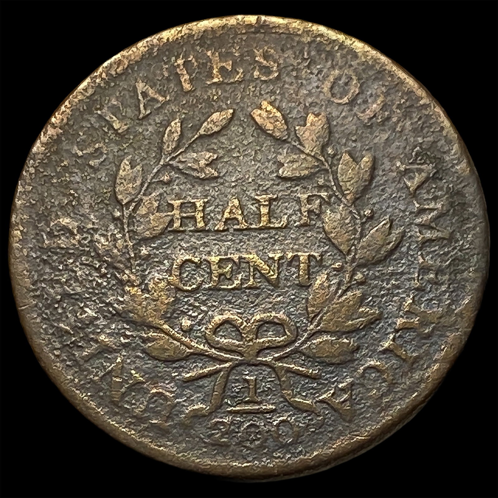 1804 Draped Bust Half Cent LIGHTLY CIRCULATED - 2