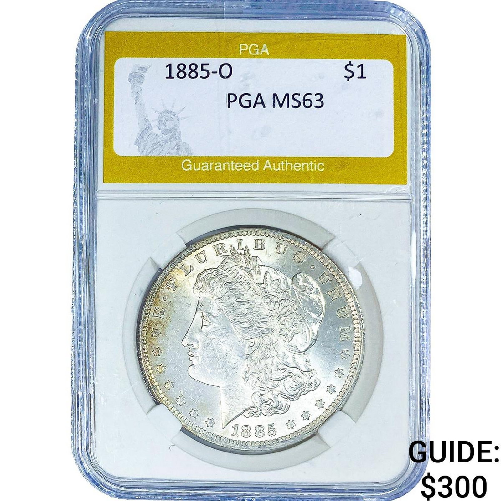 1885-O Morgan Silver Dollar PGA MS63: 1885-O Morgan Silver Dollar PGA MS63