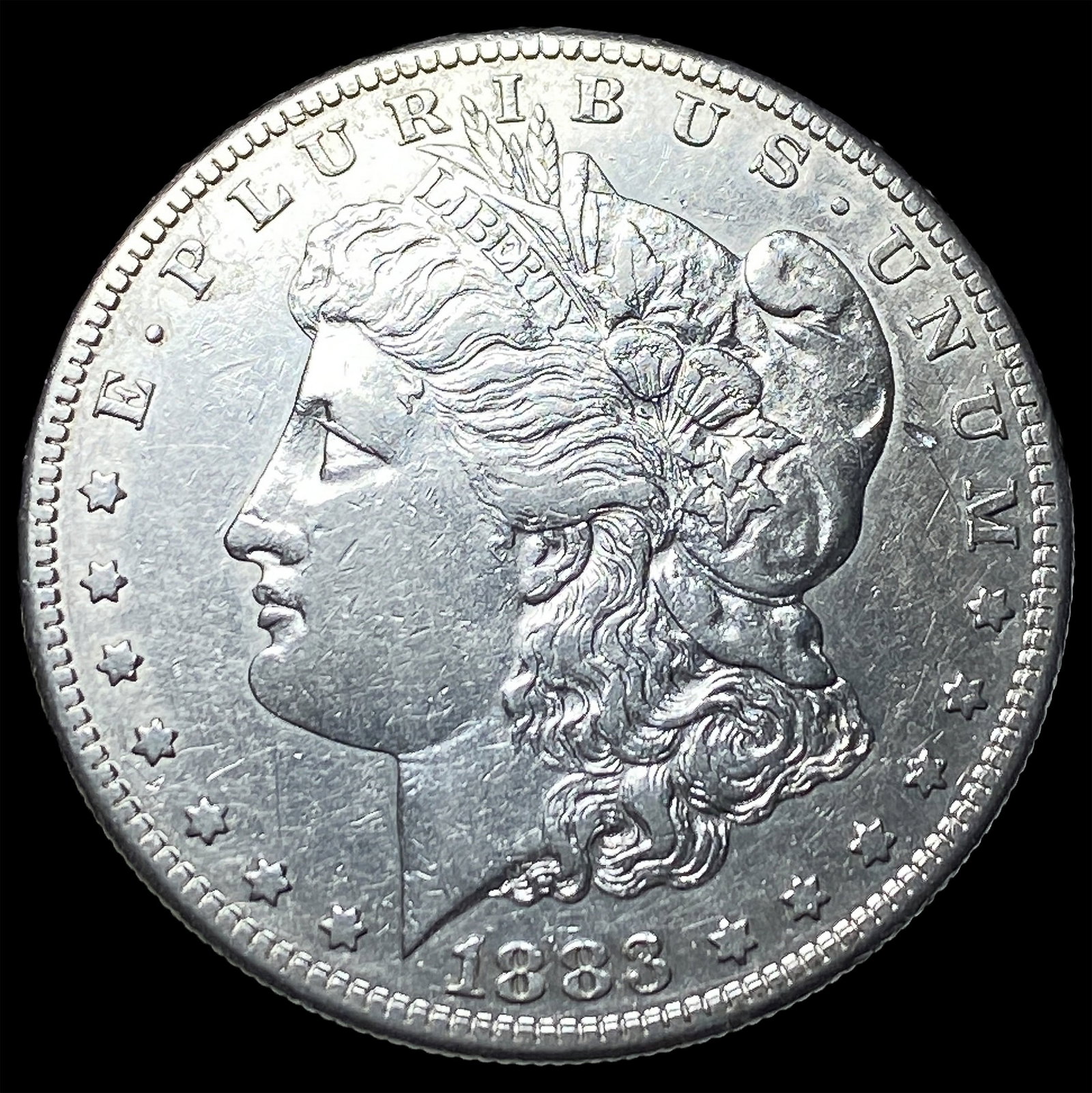1883-S Silver Morgan Dollar CLOSELY UNCIRCULATED: 1883-S Silver Morgan Dollar CLOSELY UNCIRCULATED