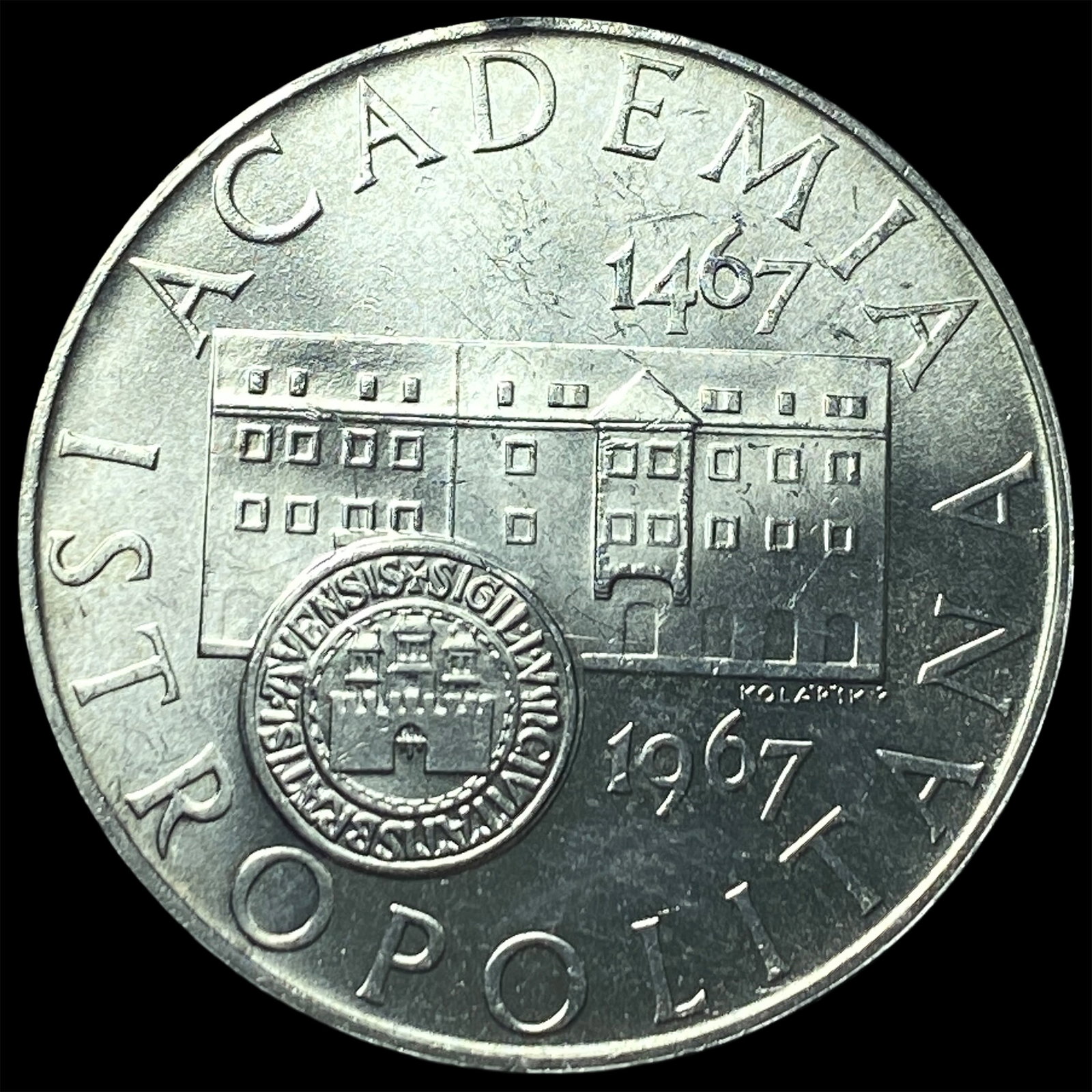 1967 Czechoslovakia Silver 10 Korun: 1967 Czechoslovakia Silver 10 Korun