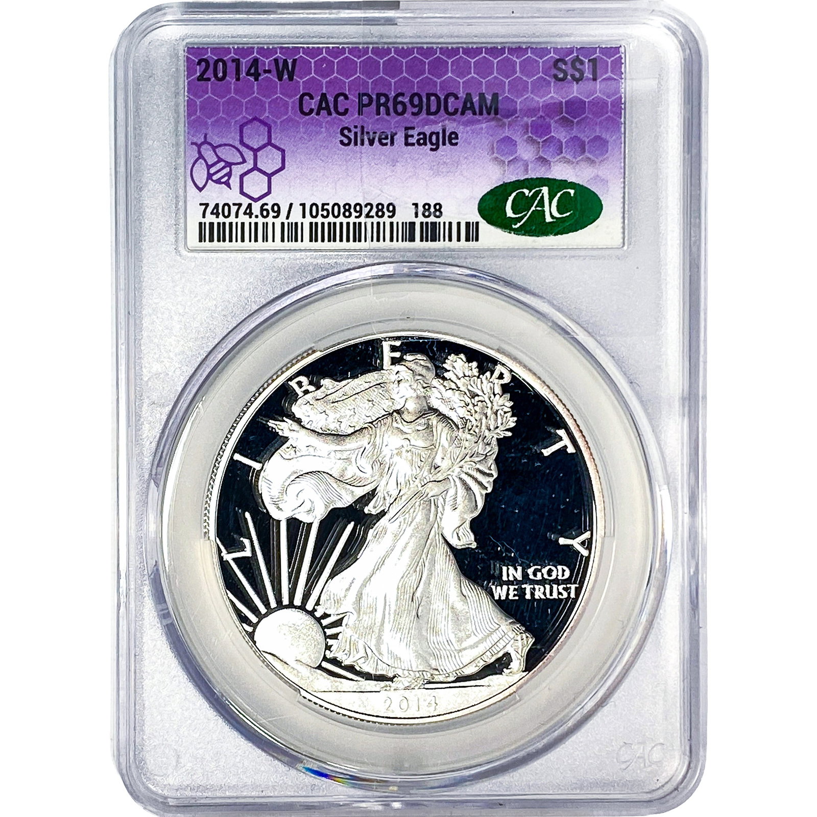 2014-W Silver Eagle CAC PR69 DCAM (1 of 2)