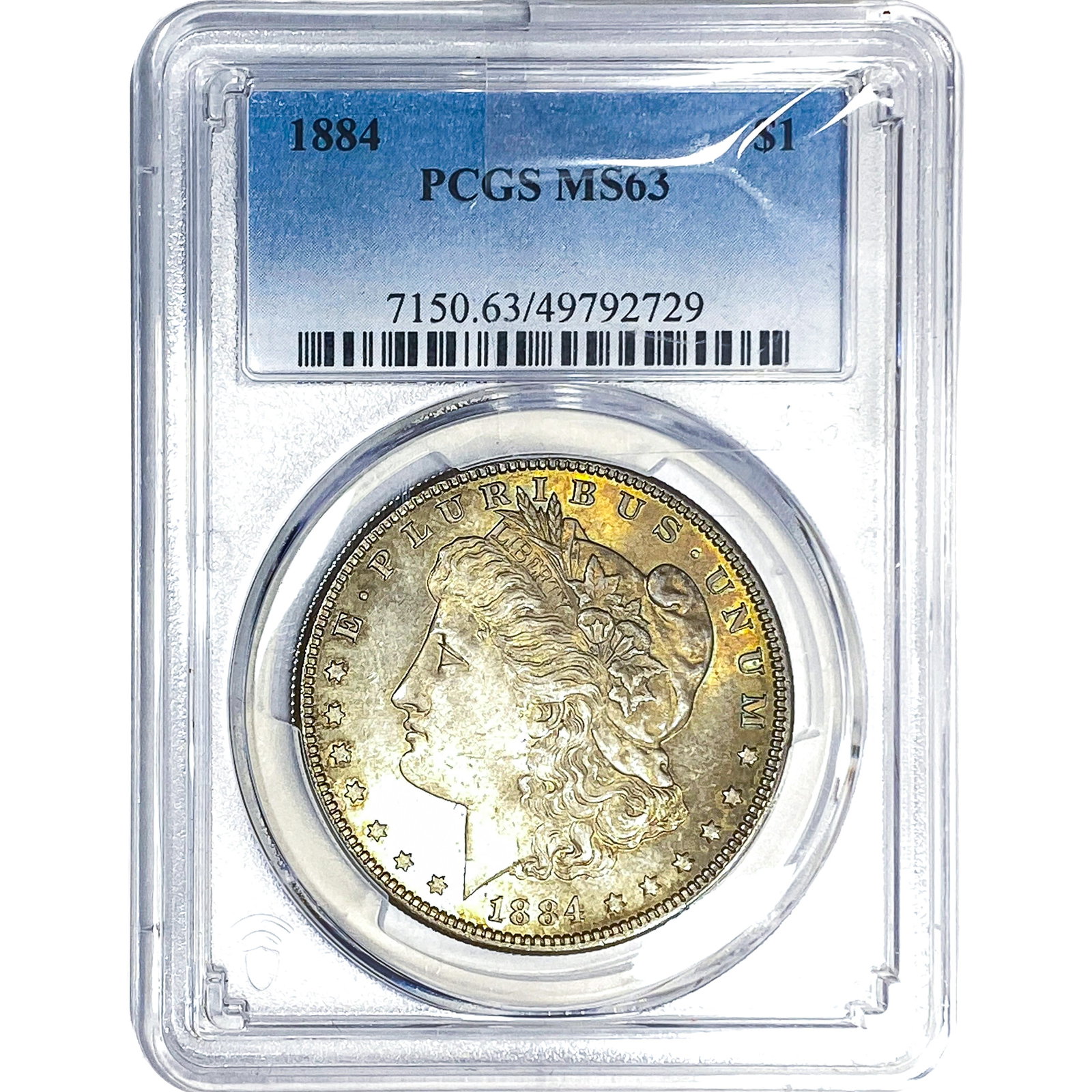 1884 Morgan Silver Dollar PCGS MS63: 1884 Morgan Silver Dollar PCGS MS63