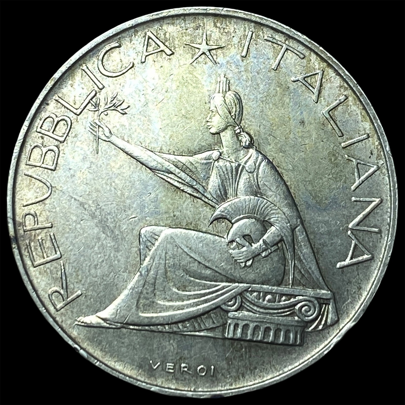1961 Italy Silver 500 Lire (1 of 2)