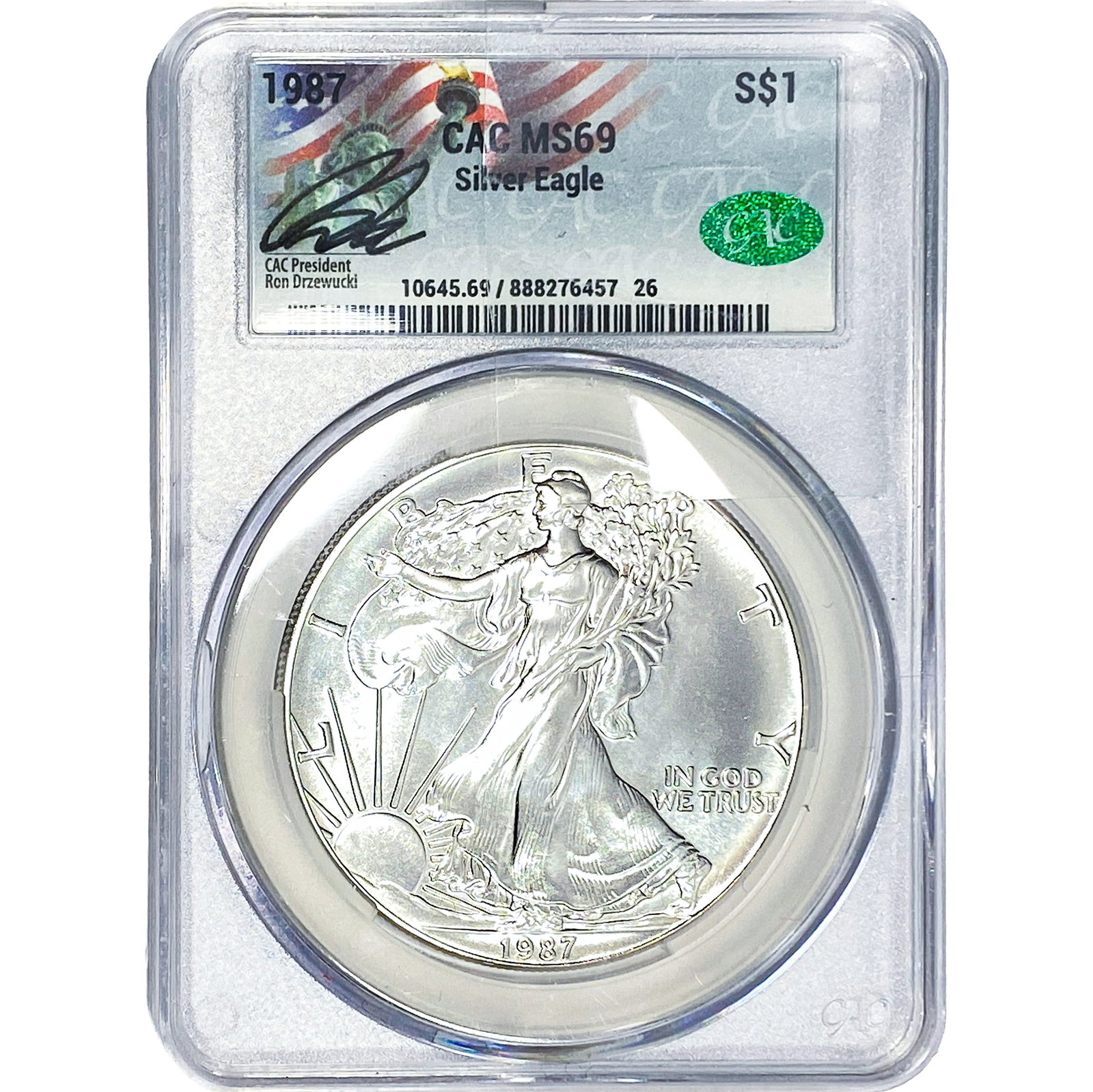 1987 Silver Eagle CAC MS69 (1 of 2)