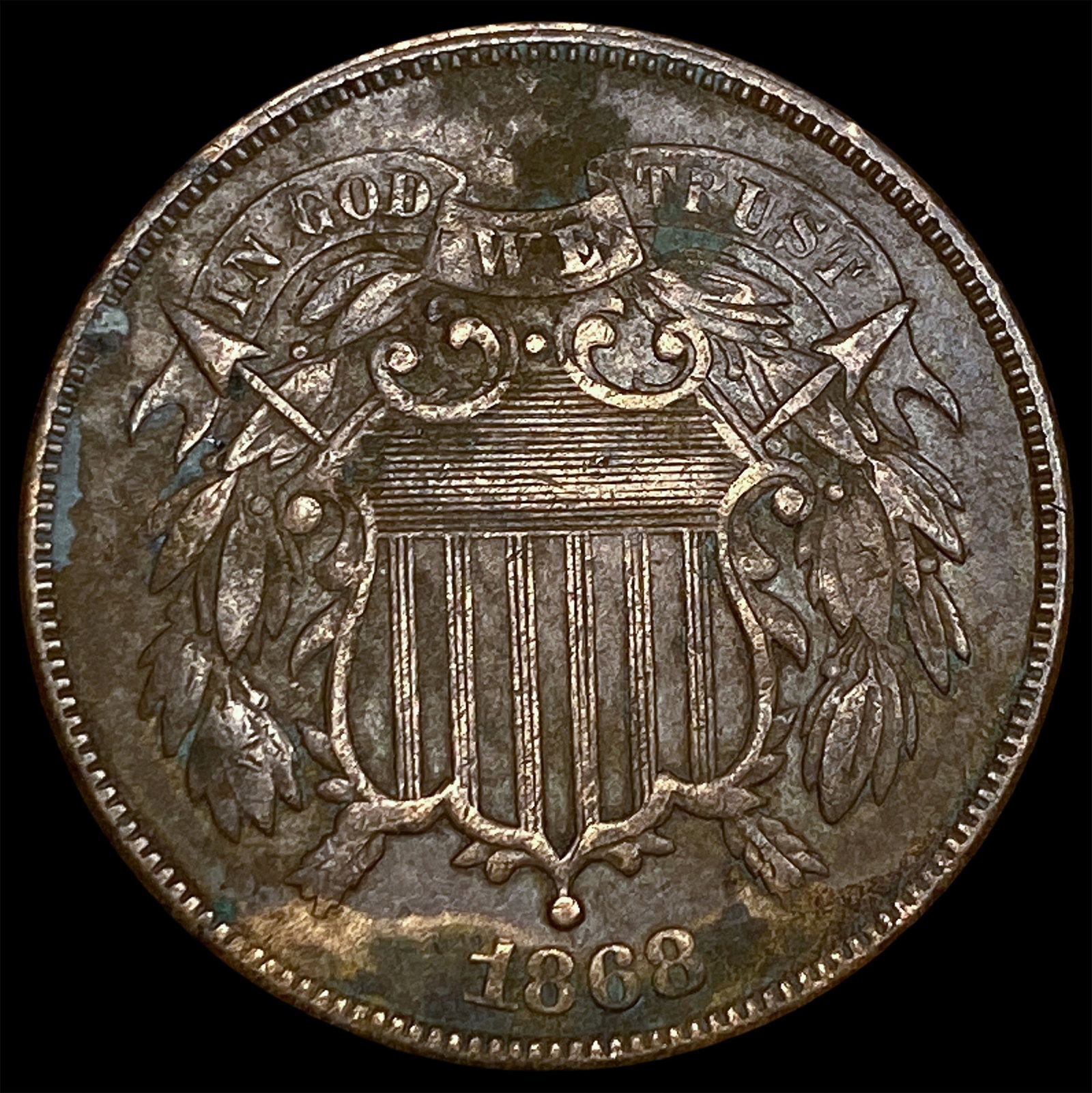 1868 Two-Cent Piece CLOSELY UNCIRCULATED (1 of 2)
