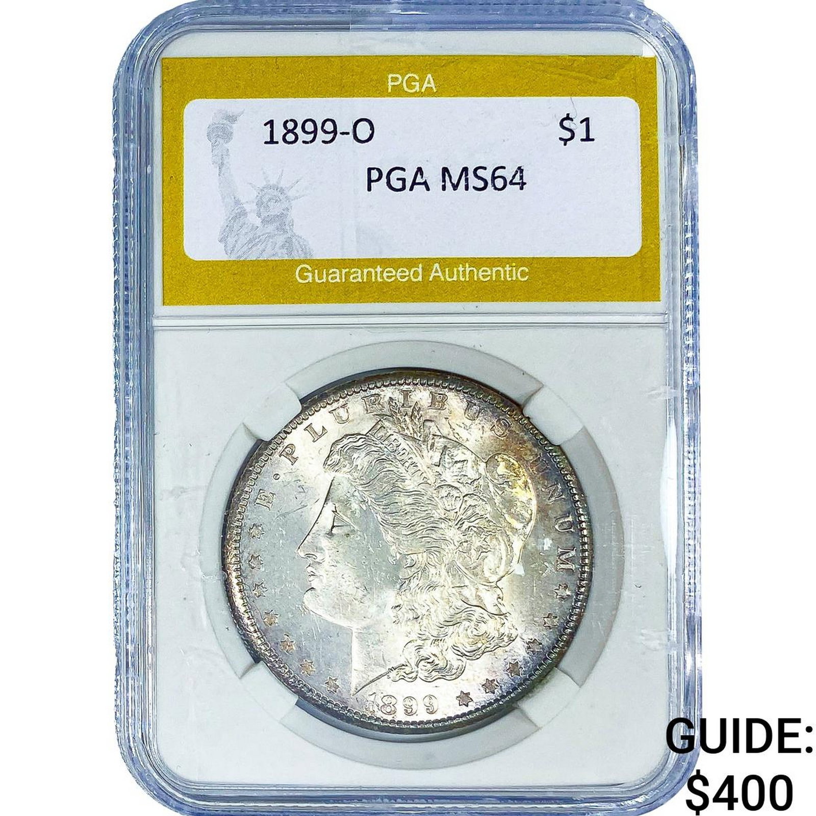 1899-O Morgan Silver Dollar PGA MS64: 1899-O Morgan Silver Dollar PGA MS64
