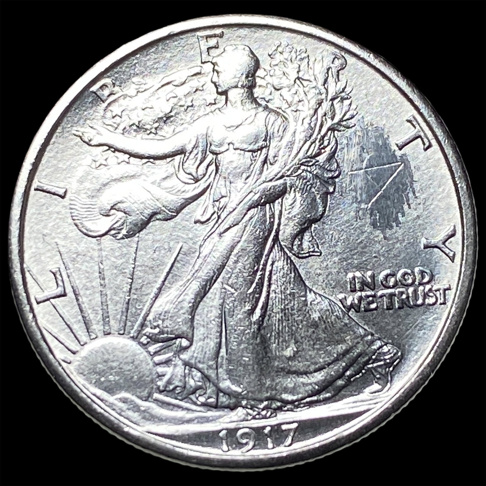 1917-S Walking Liberty Half Dollar UNCIRCULATED: 1917-S Walking Liberty Half Dollar UNCIRCULATED