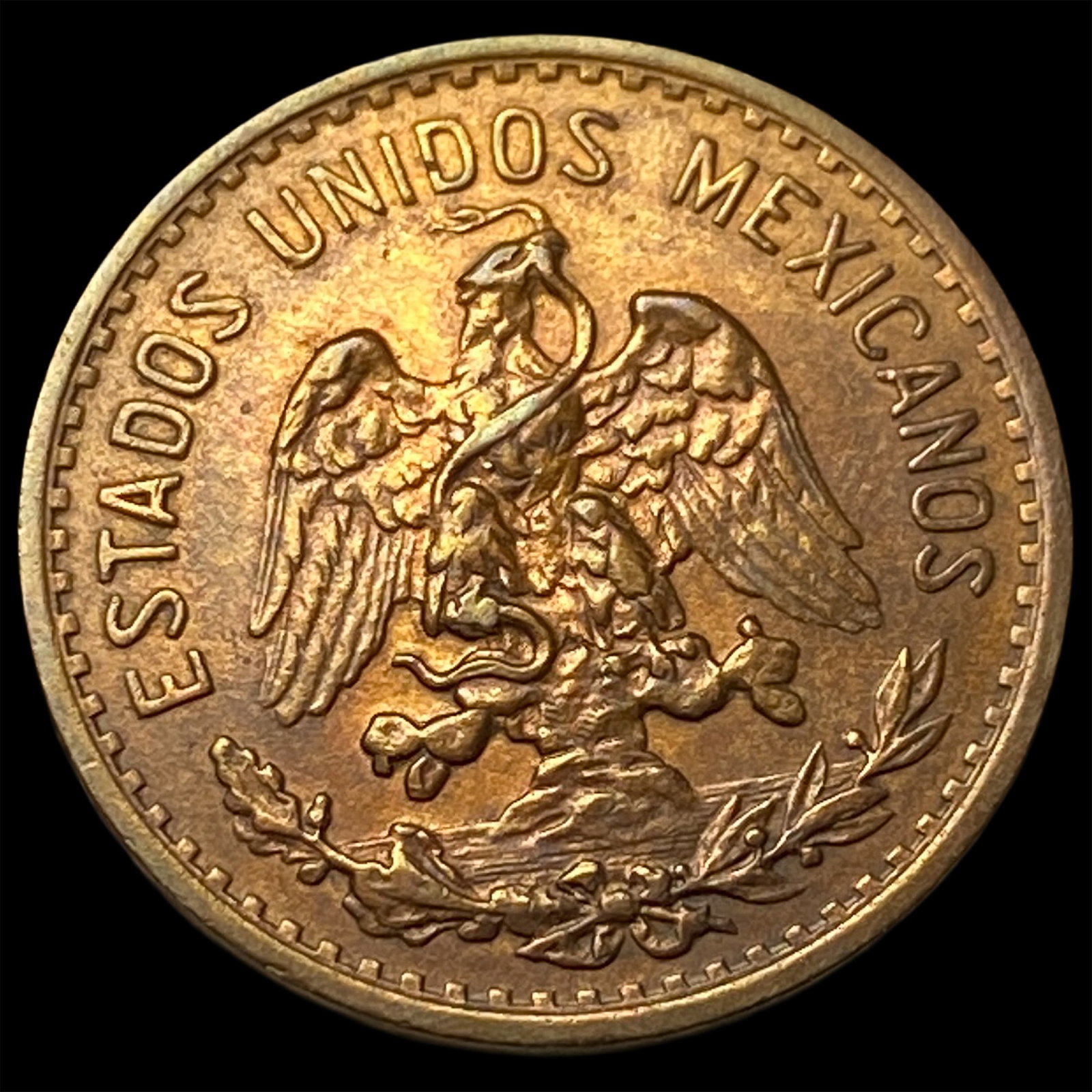1920 Mexico Bronze 2 Centavos CLOSELY UNCIRCULATED: 1920 Mexico Bronze 2 Centavos CLOSELY UNCIRCULATED