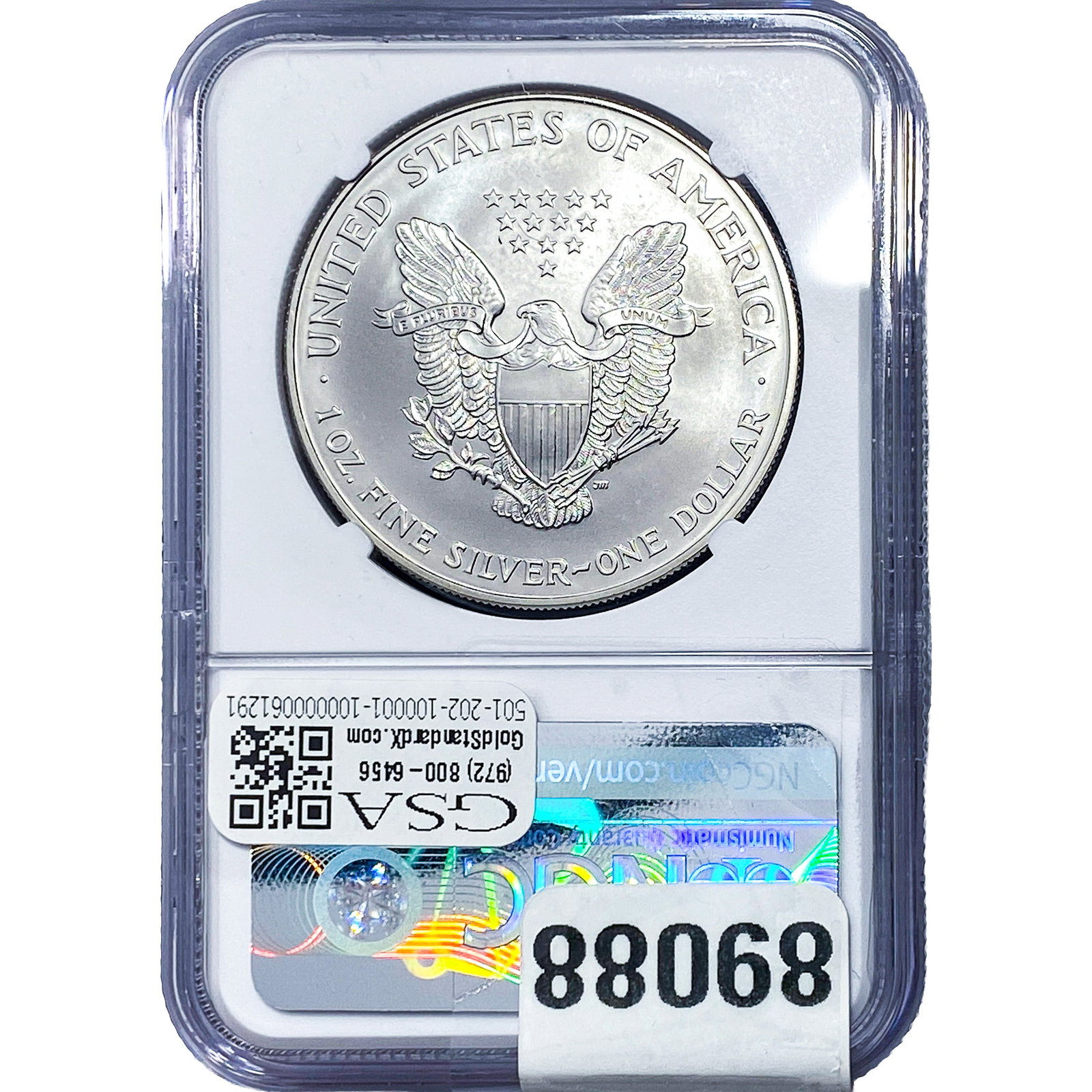 2000 Silver Eagle NGC MS69 - 2
