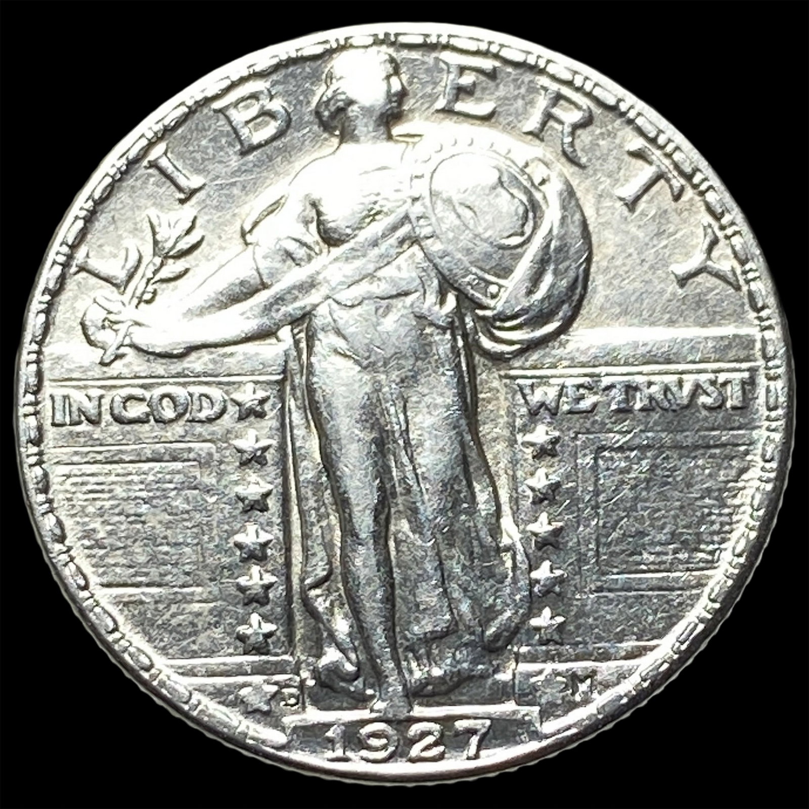1927-D Standing Liberty Quarter CLOSELY UNCIRCULATED: 1927-D Standing Liberty Quarter CLOSELY UNCIRCULATED