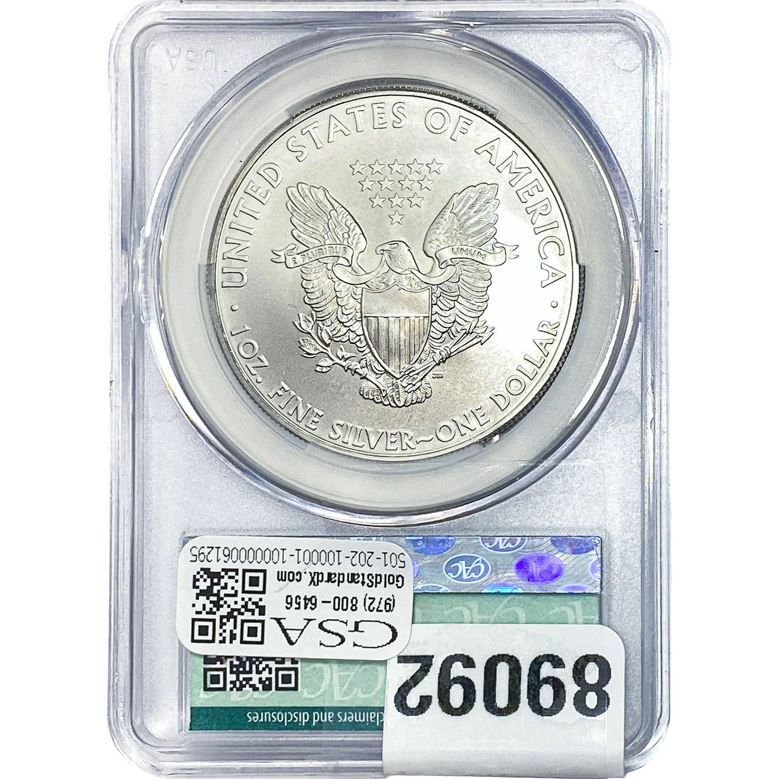 2010-W Silver Eagle CAC MS69 - 2