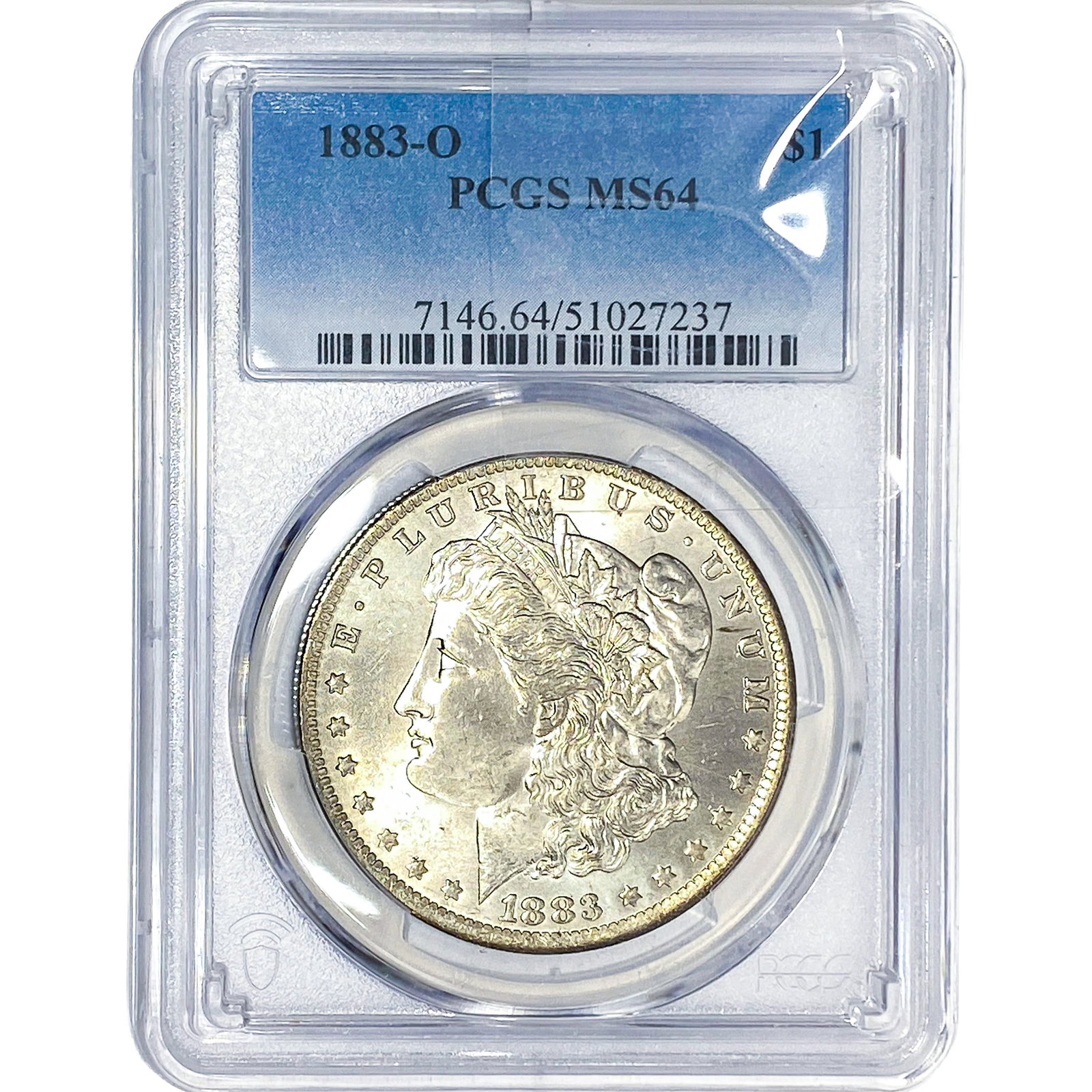 1883-O Morgan Silver Dollar PCGS MS64: 1883-O Morgan Silver Dollar PCGS MS64